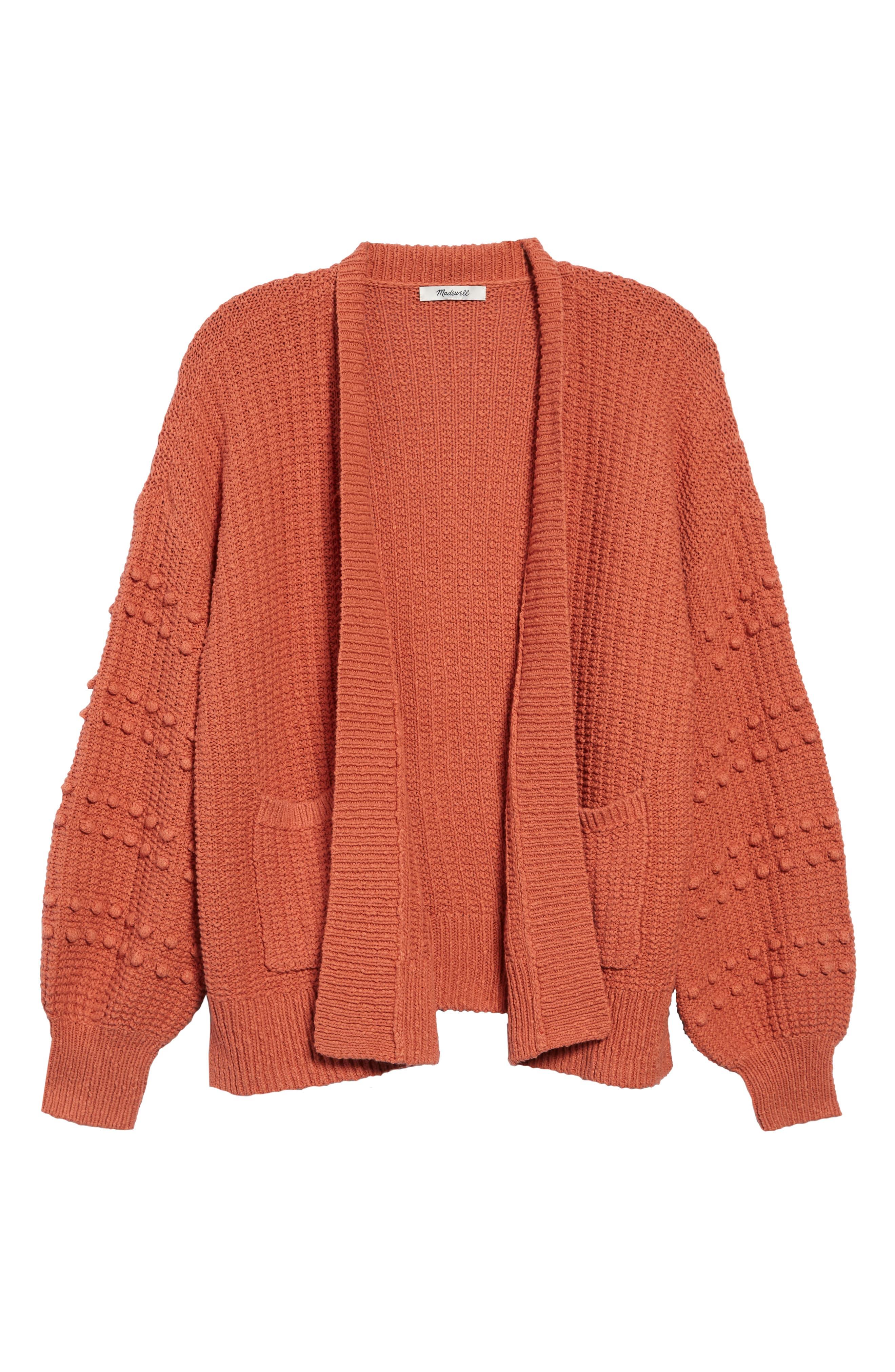madewell bobble sleeve cardigan
