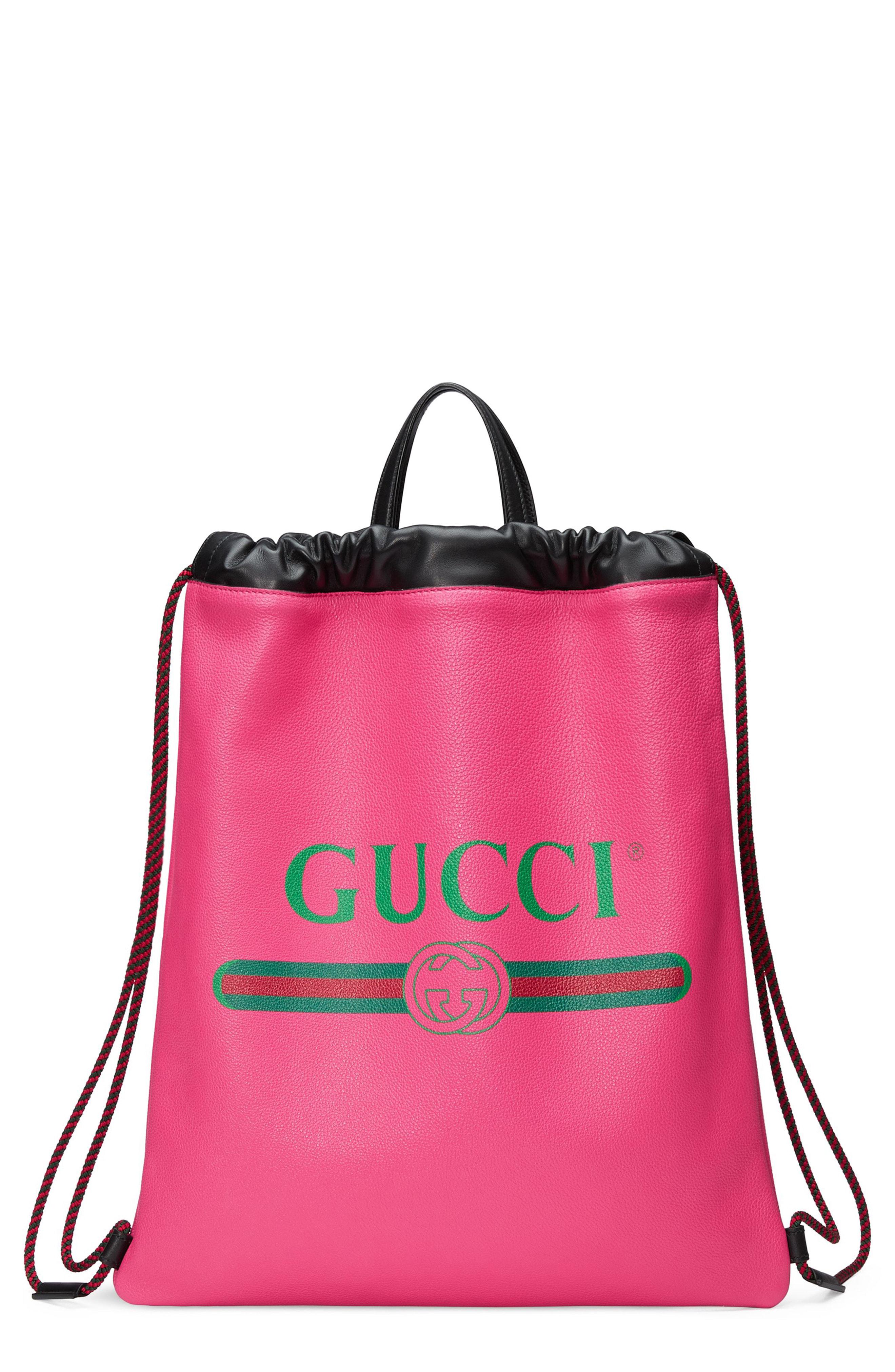 gucci string backpack