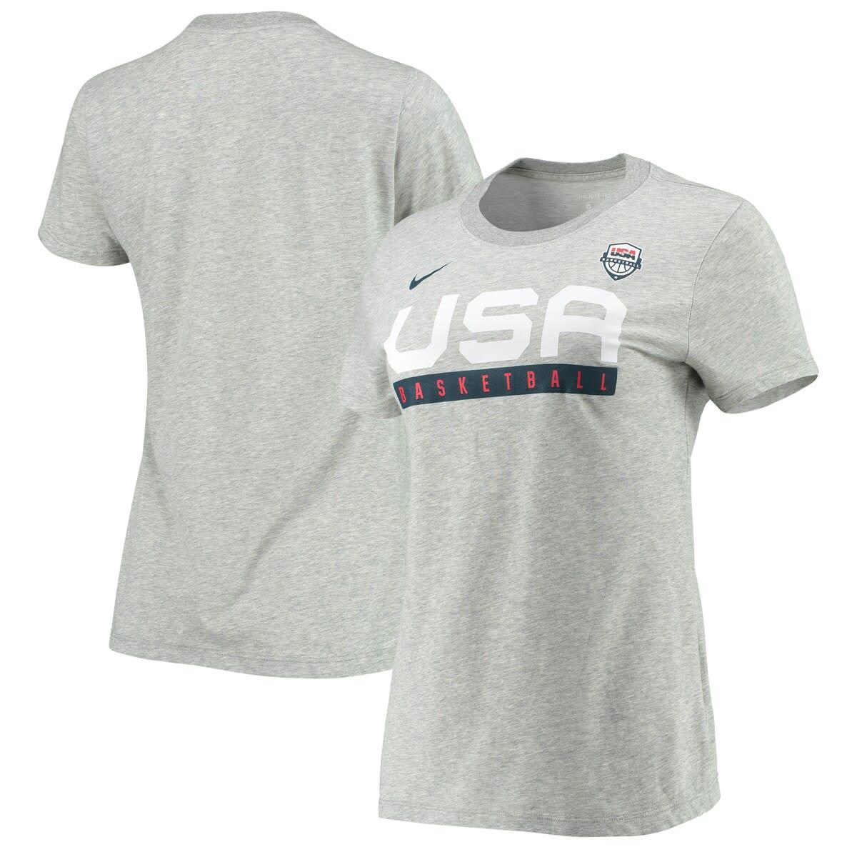 Nike Heathered Gray Usa Basketball Performance T-shirt | Lyst