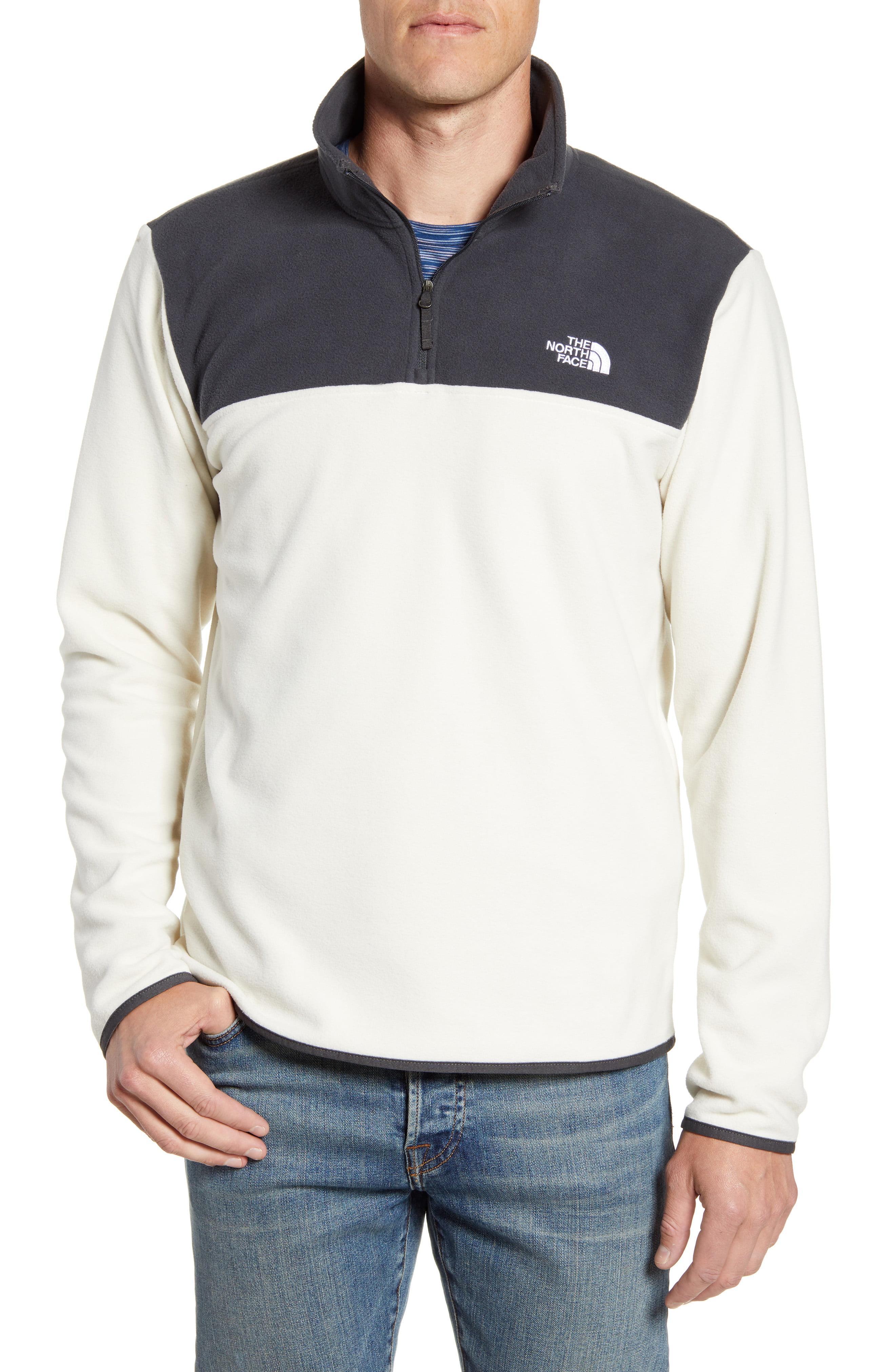 the north face men's tka glacier quarter zip fleece pullover