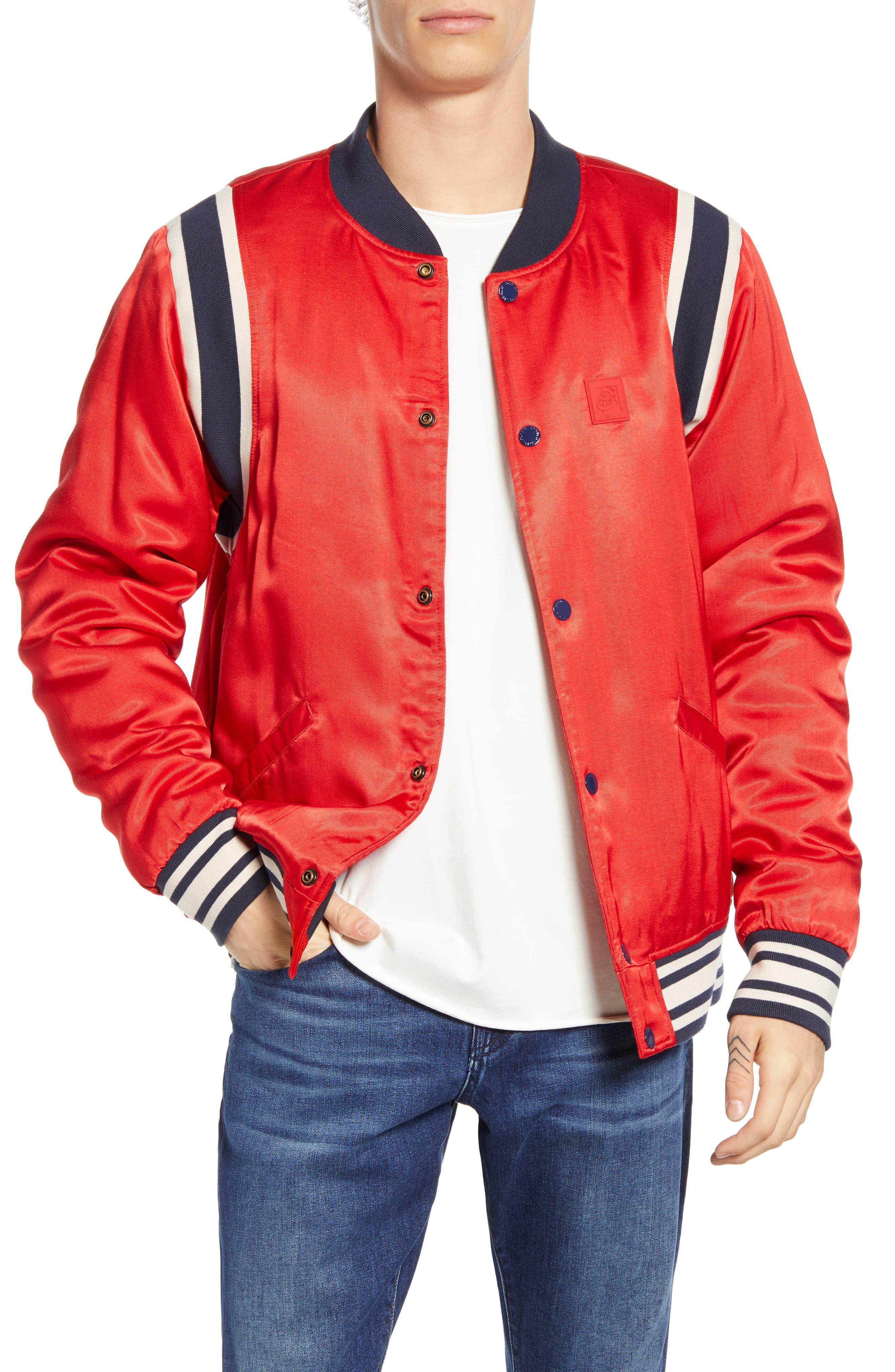 Scotch & Soda Brutus Bomber Jacket in Red for Men - Lyst
