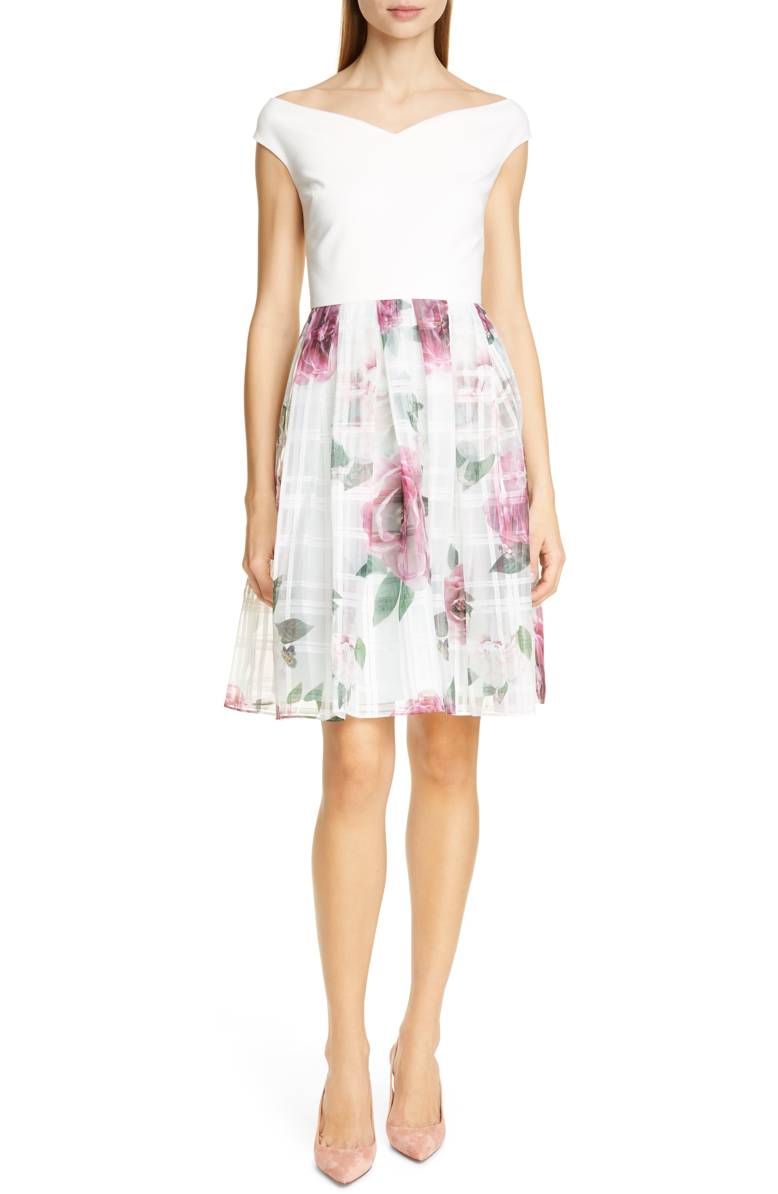 ted baker licious magnificent bardot dress
