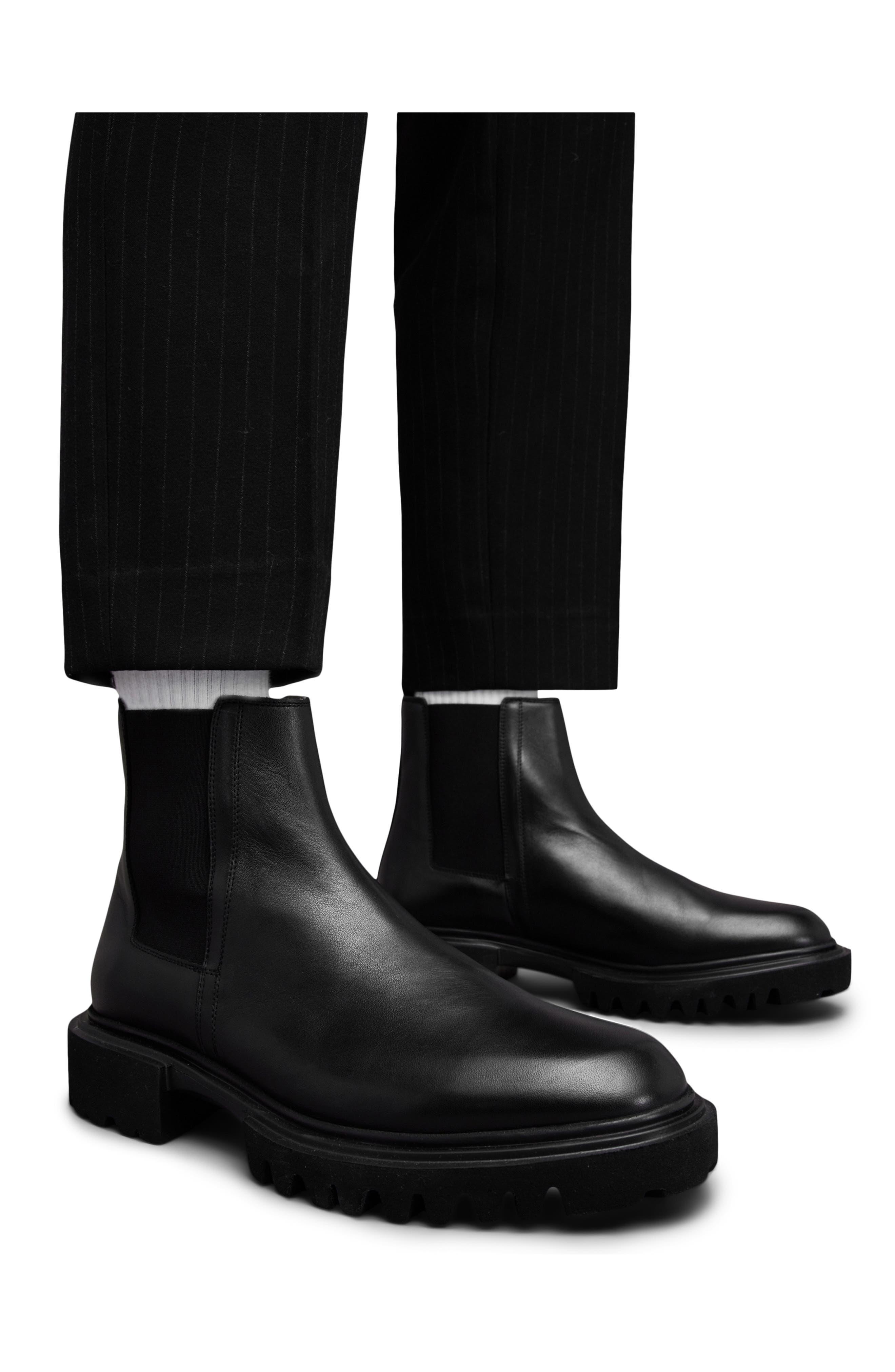 AllSaints Vince Chelsea Boot in Black for Men Lyst