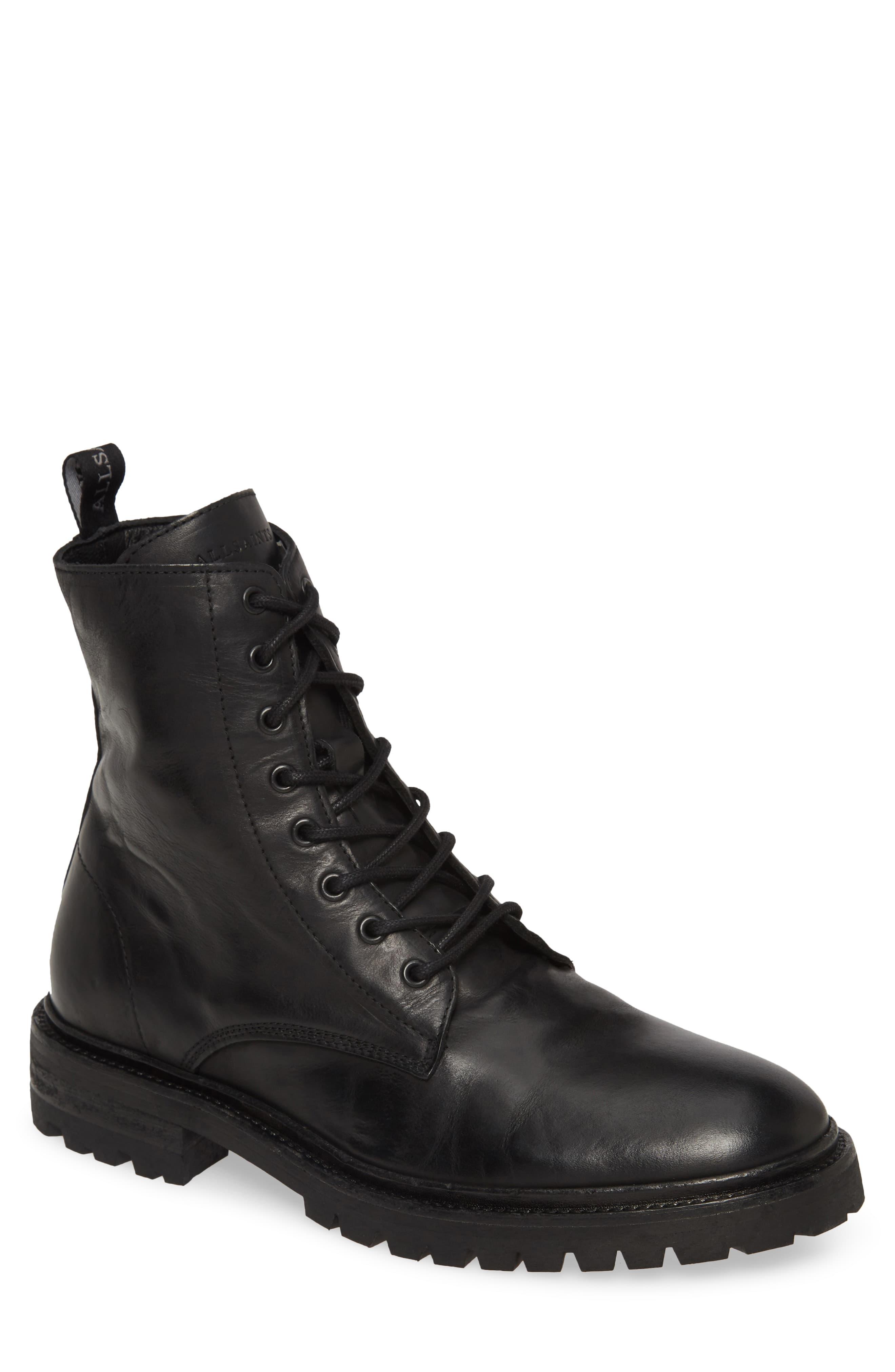 AllSaints Tobias Plain Toe Boot in Black for Men | Lyst