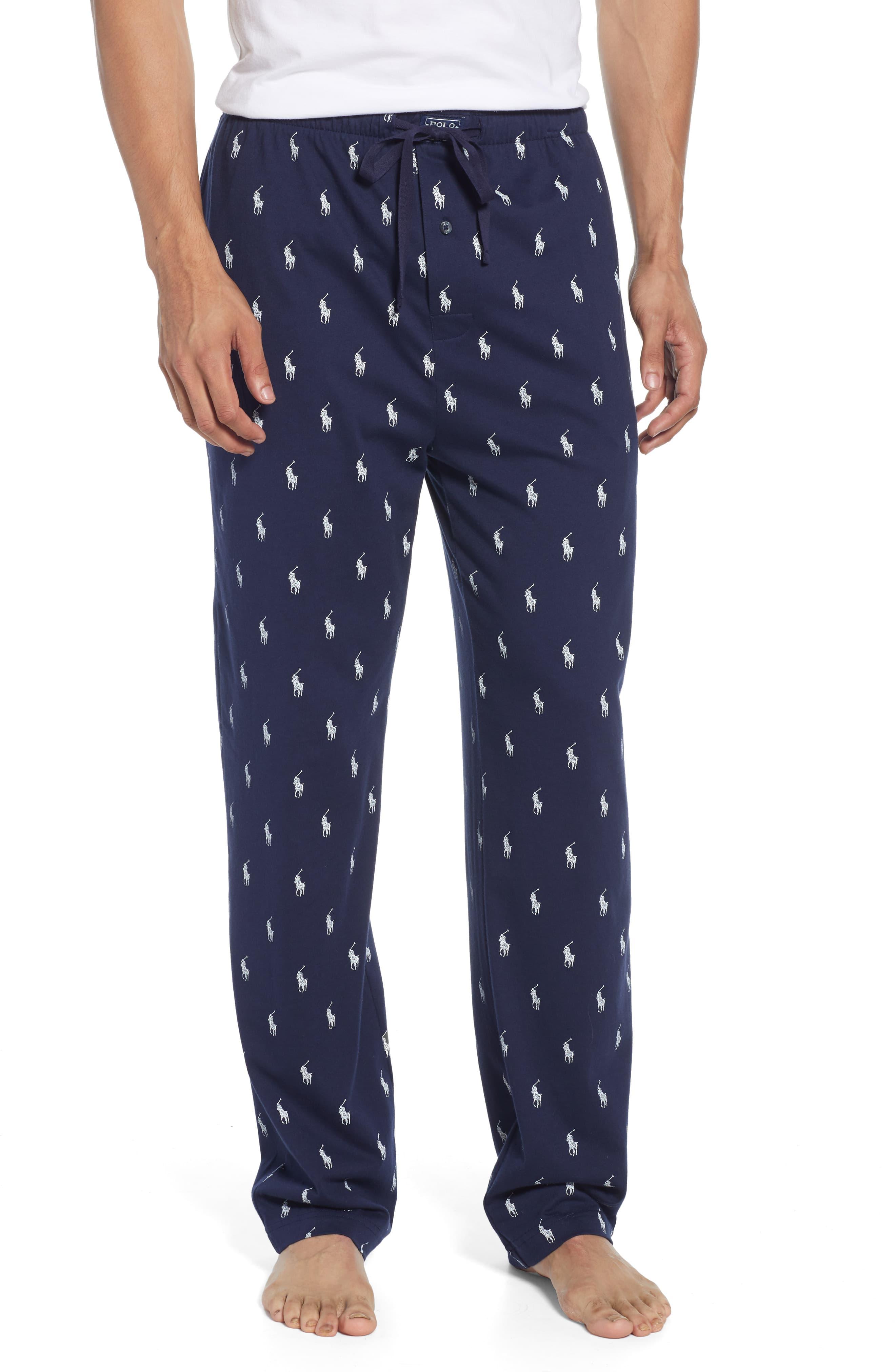 Polo Ralph Lauren Cotton All Over Print Pyjama Pants in Blue for Men Mens Clothing Nightwear and sleepwear 