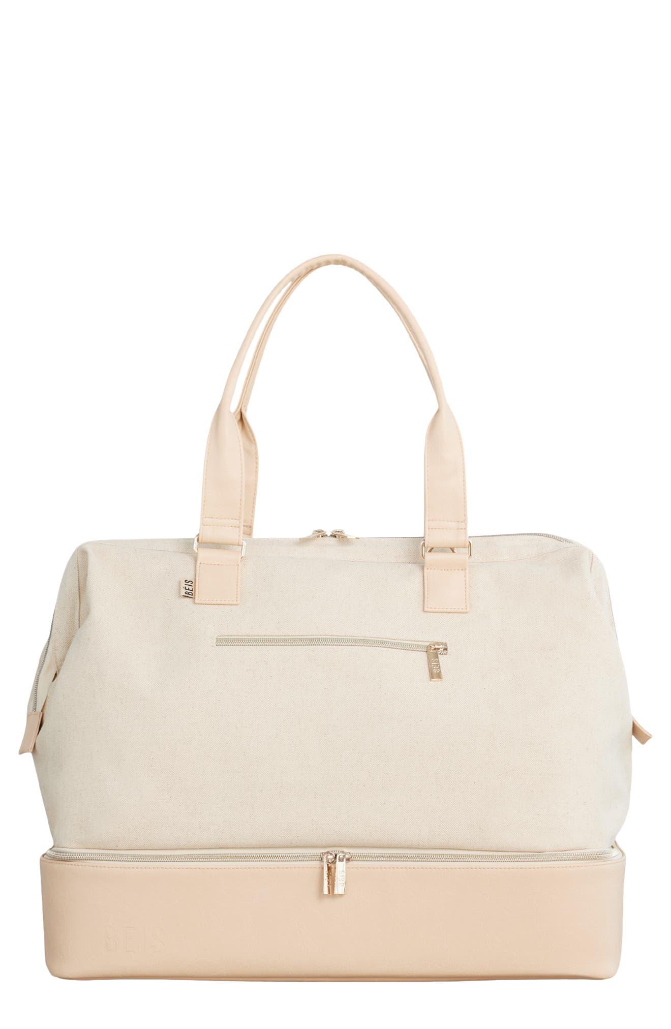 brown checkered shoulder bag