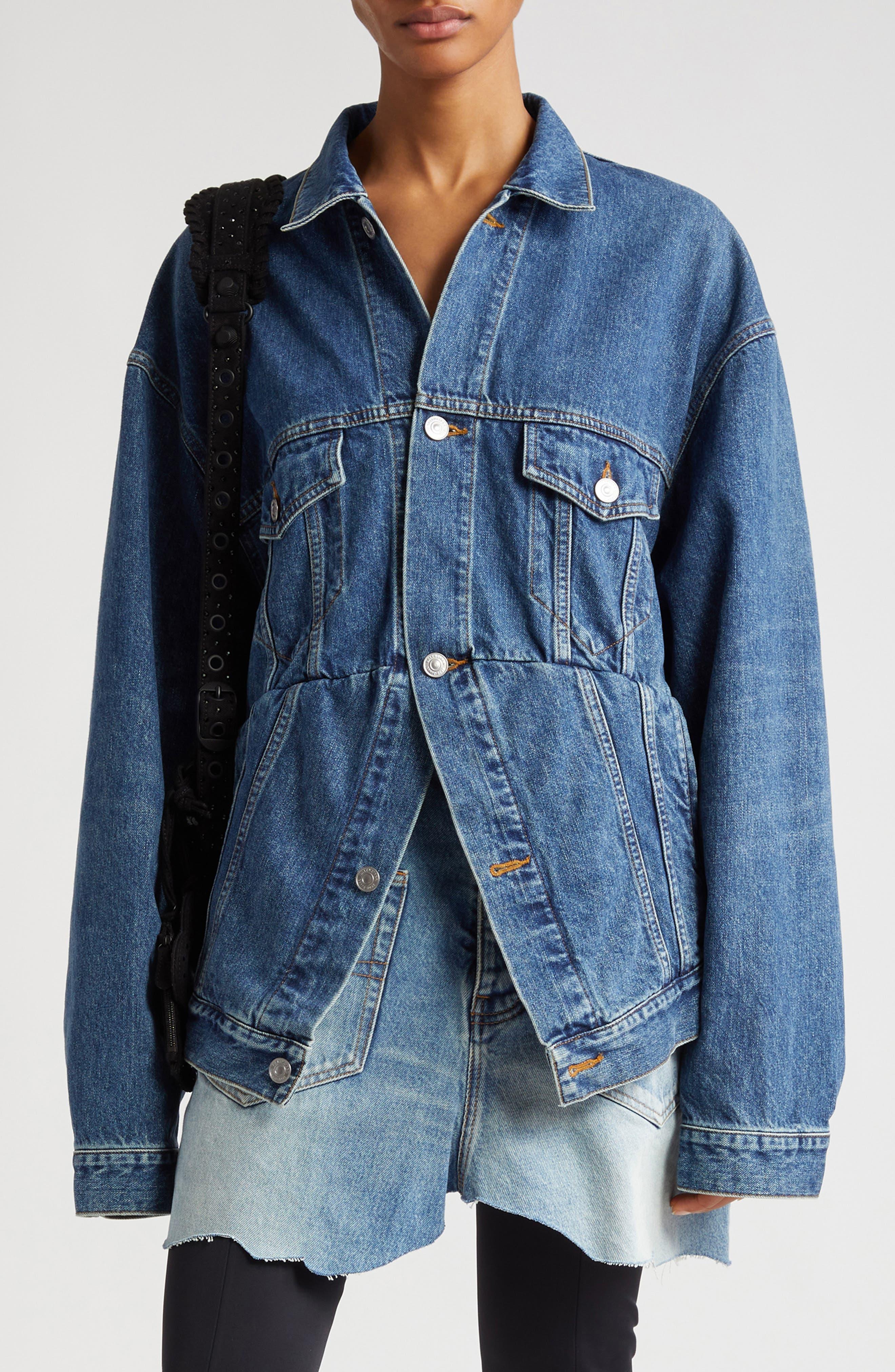 balenciaga swing denim jacket