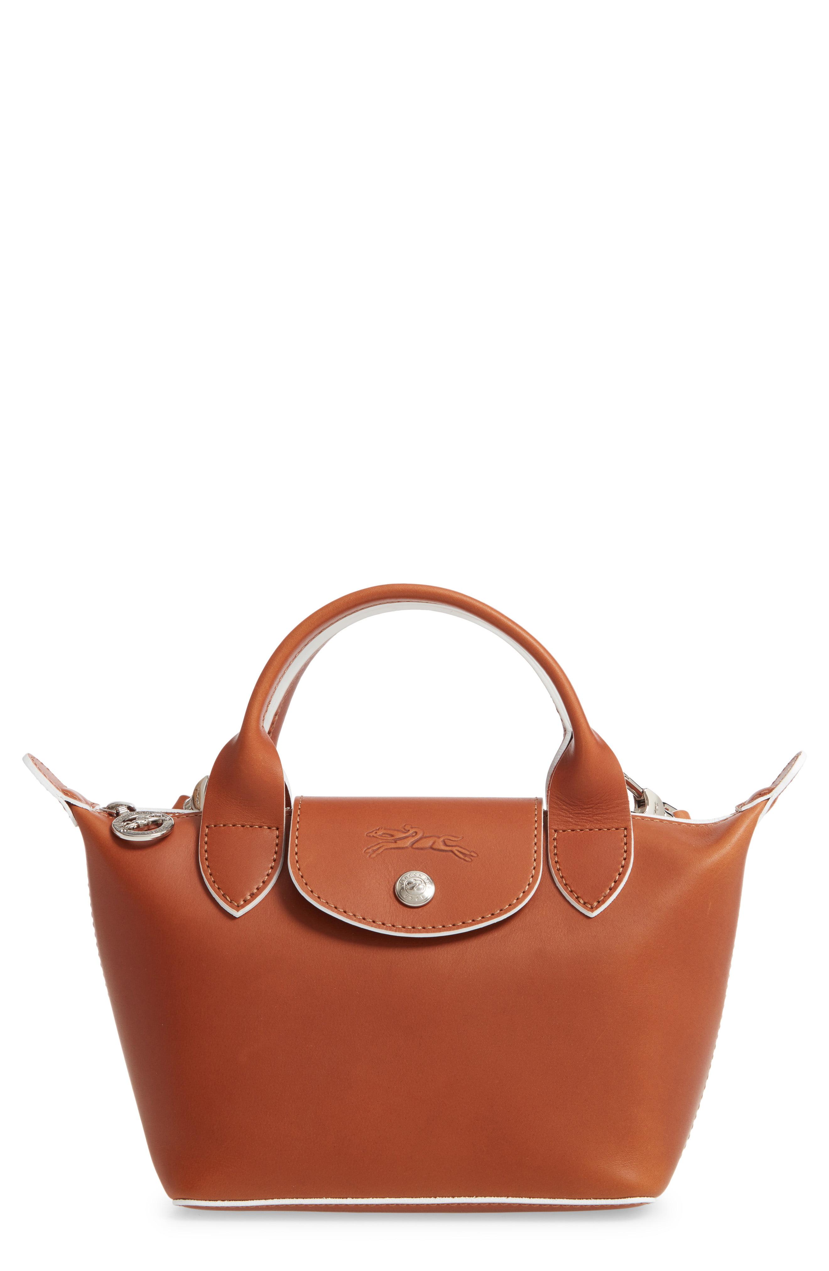 La Pliage Cuir Small Leather Top Handle Bag