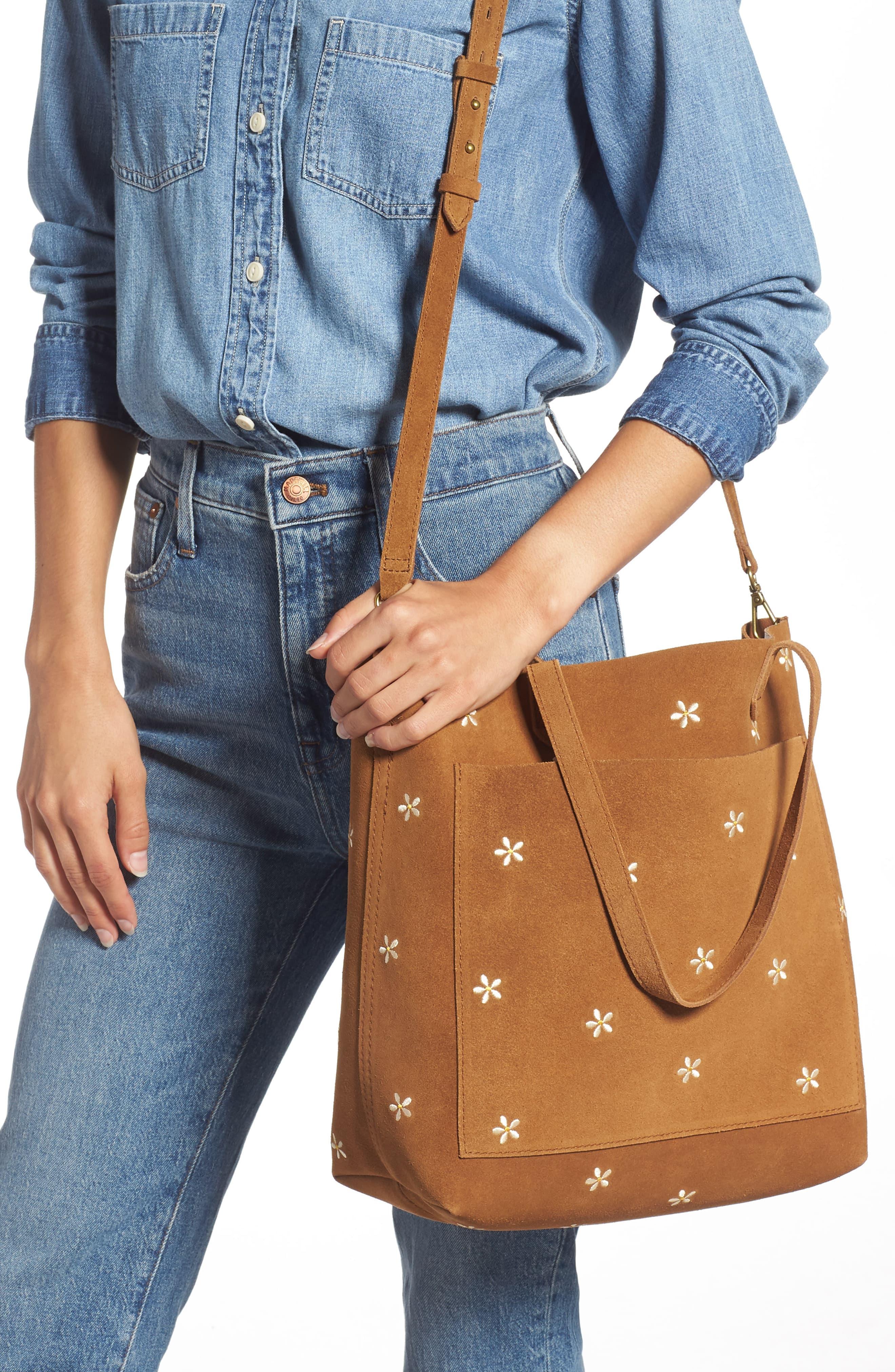 madewell leather medium transport tote