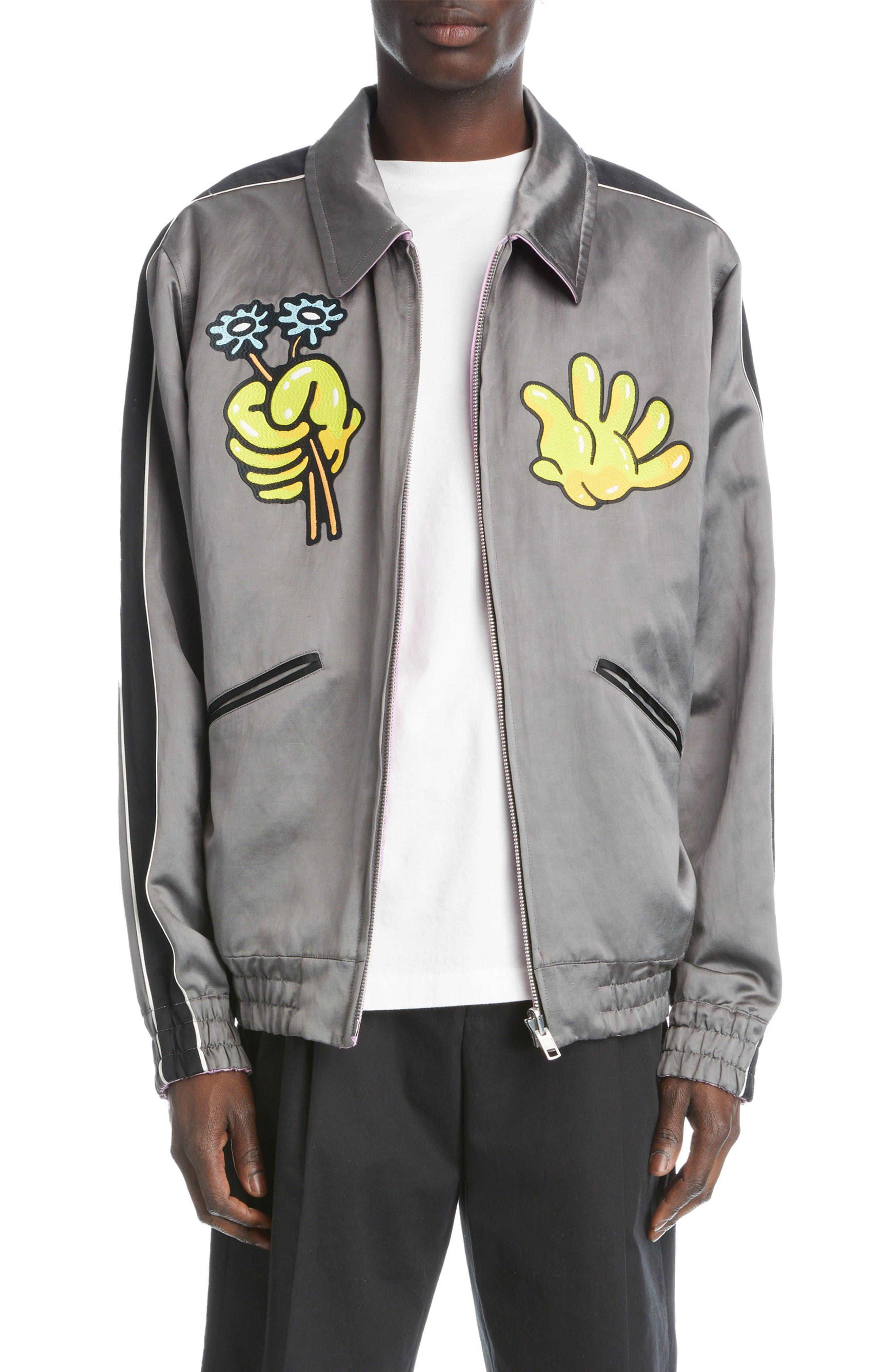 KENZO Reversible Embroidered Boke Boy Tour Jacket in Gray for Men Lyst