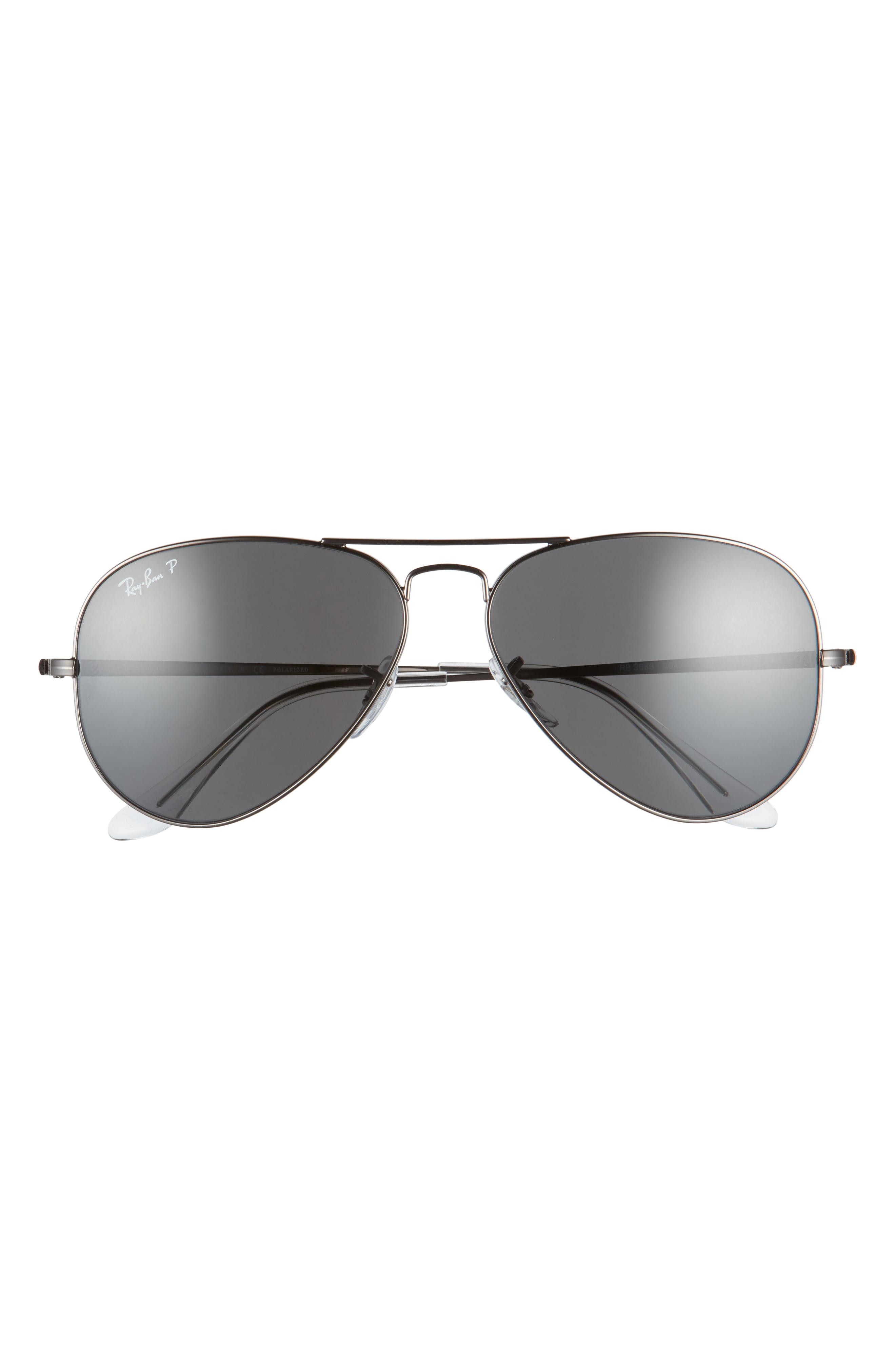 Ray-Ban 58mm Polarized Photochromic Aviator Sunglasses - Gunmetal ...