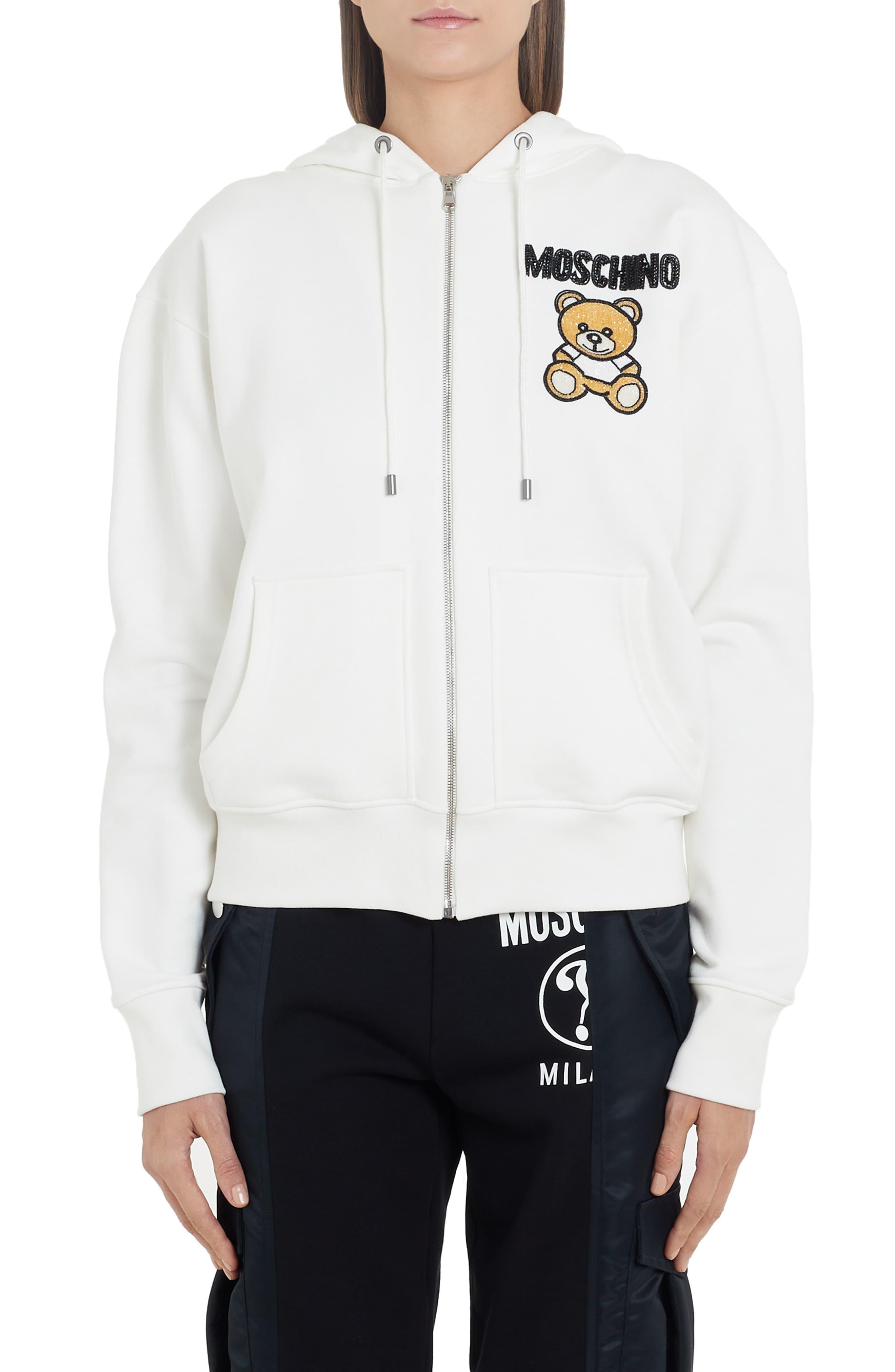 teddy zip hoodie