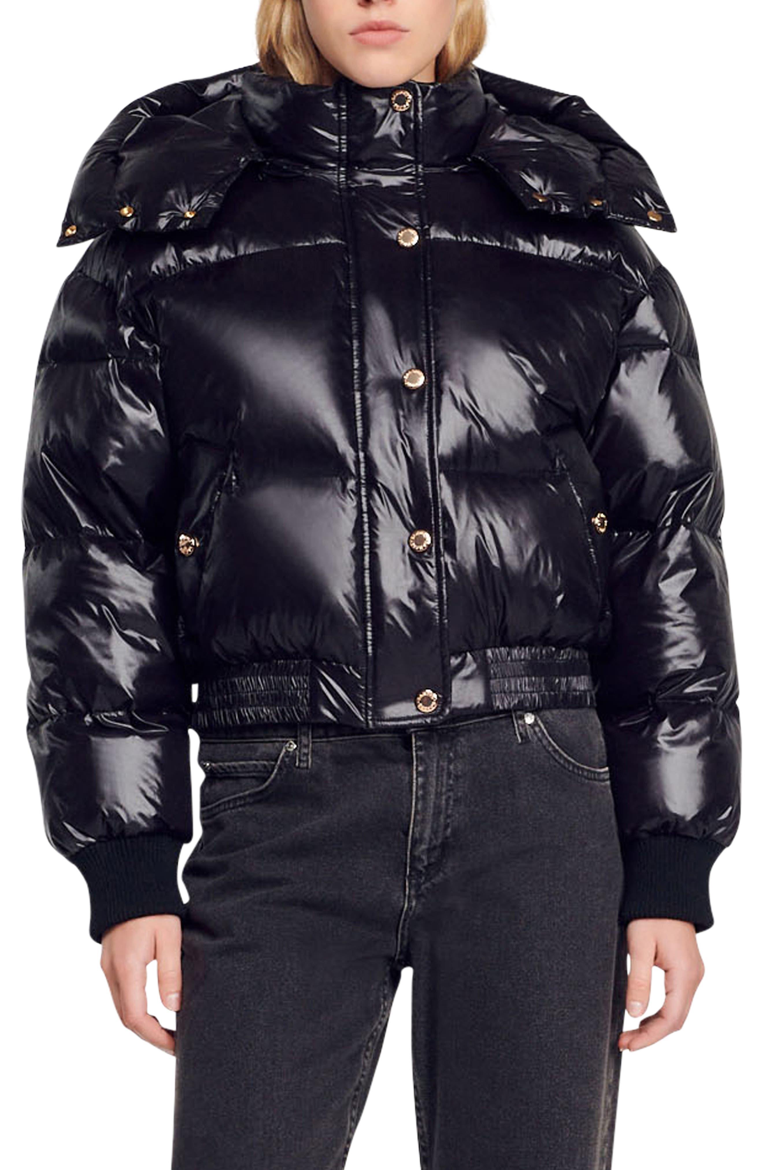 Sandro Lively Down Puffer Jacket in Blue | Lyst