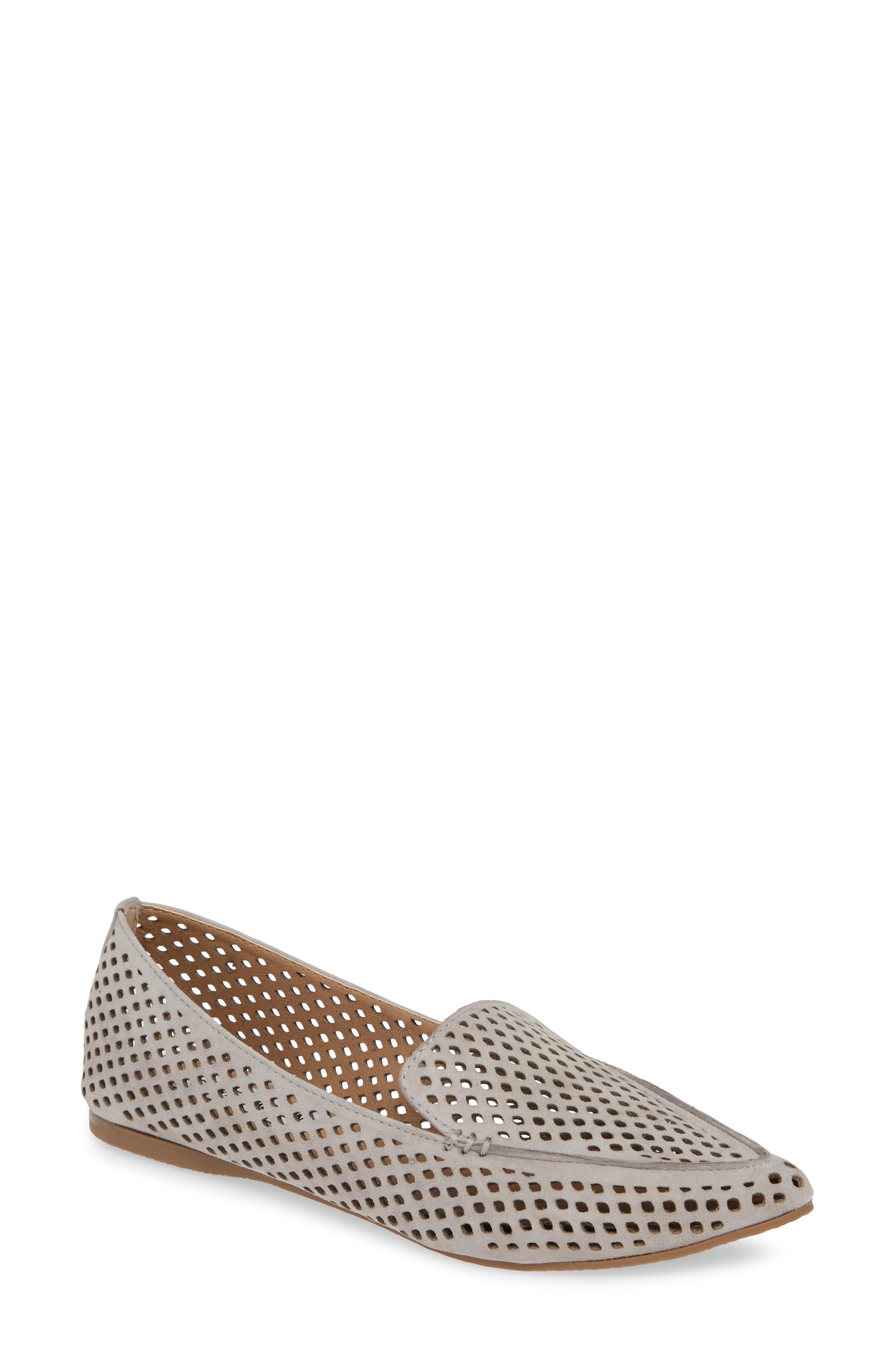 steve madden feather grey suede