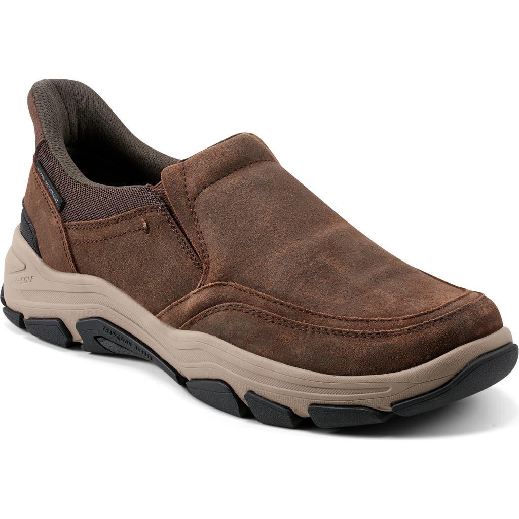 Rockport Reece Water Resistant Slip-On in Brown for Men Lyst