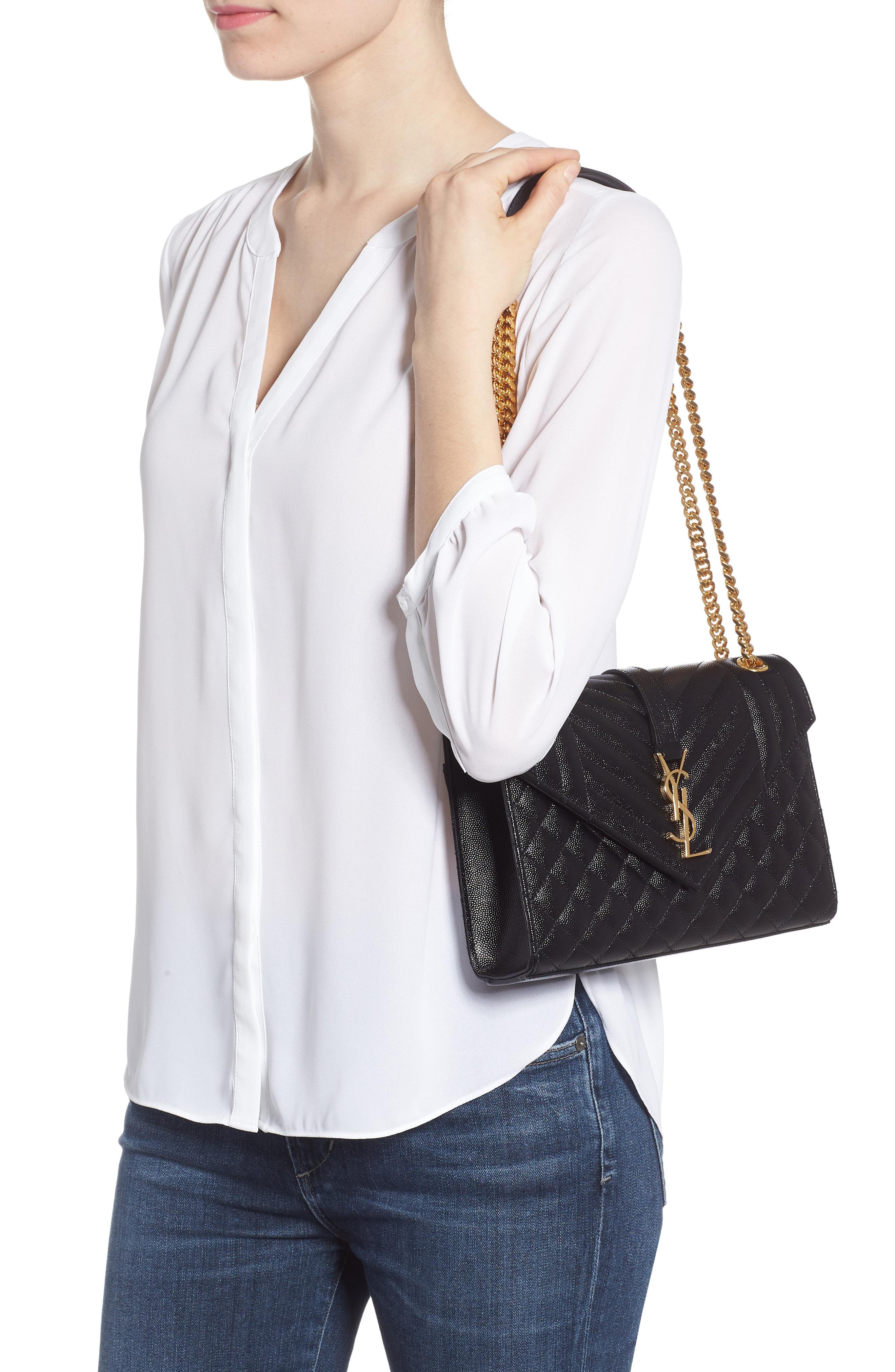 medium cassandra calfskin shoulder bag