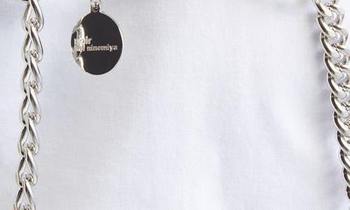 Noir Kei Ninomiya Beaded Floral Chain Harness in Metallic | Lyst