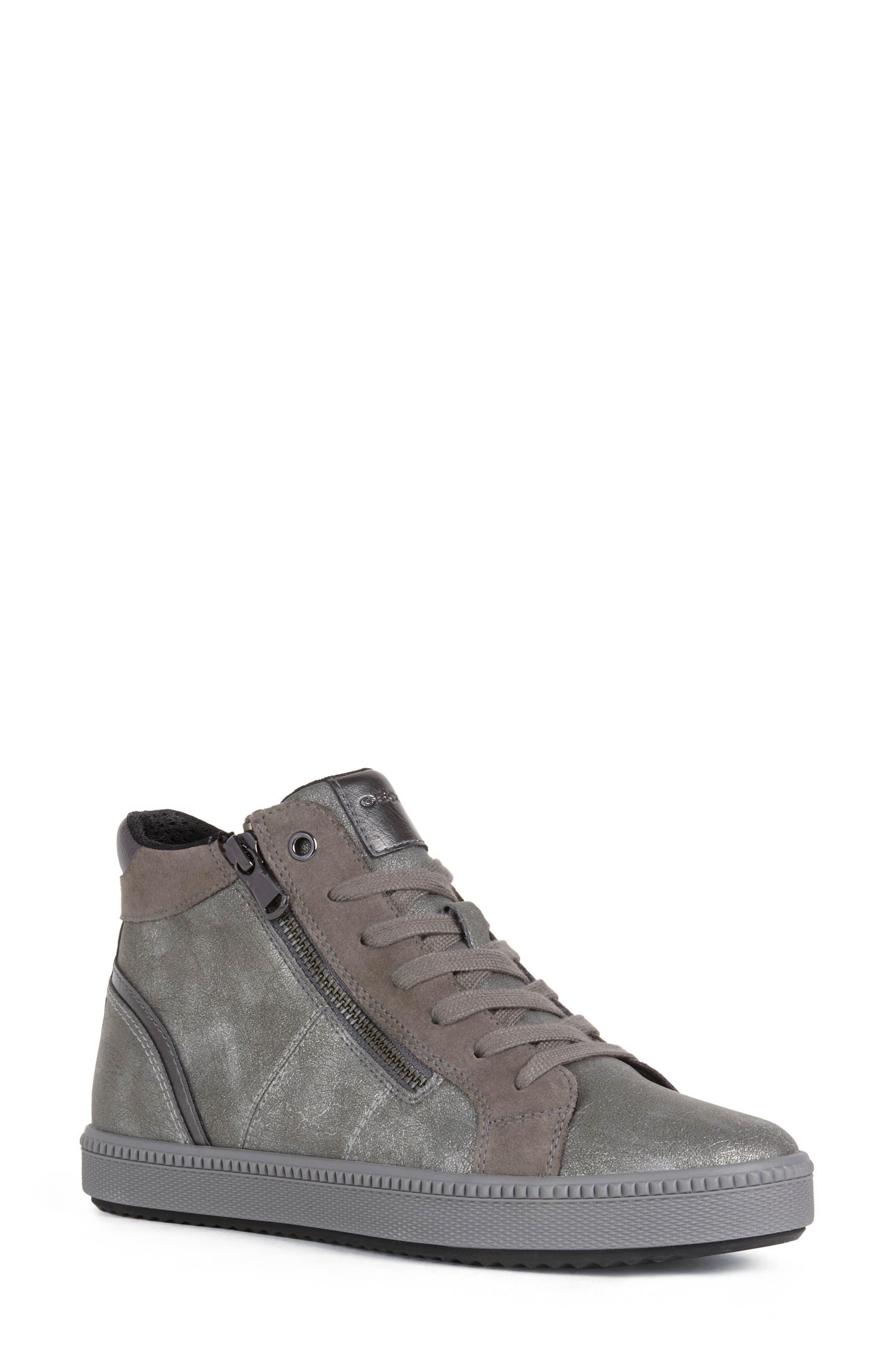 Geox Blomiee High Top Sneaker in Gray | Lyst