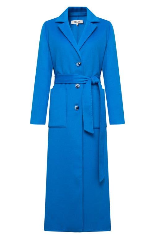 Diane von Furstenberg Nene Wool Coat in Blue Lyst