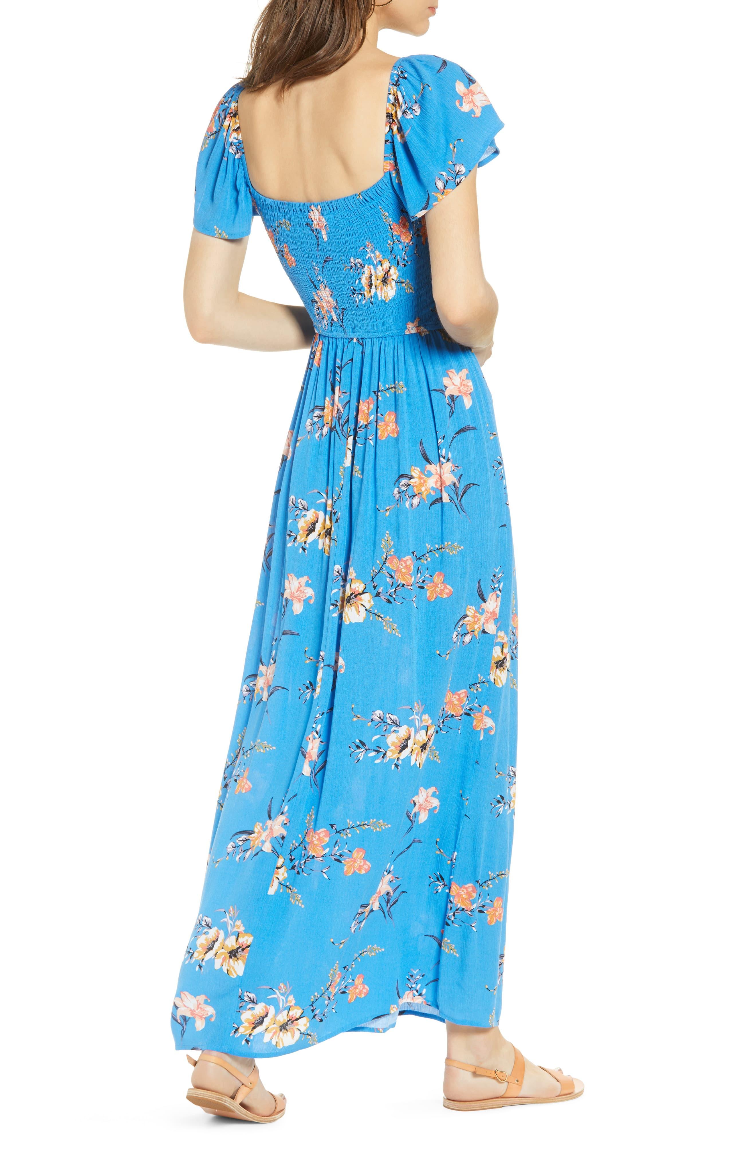bp smocked midi dress