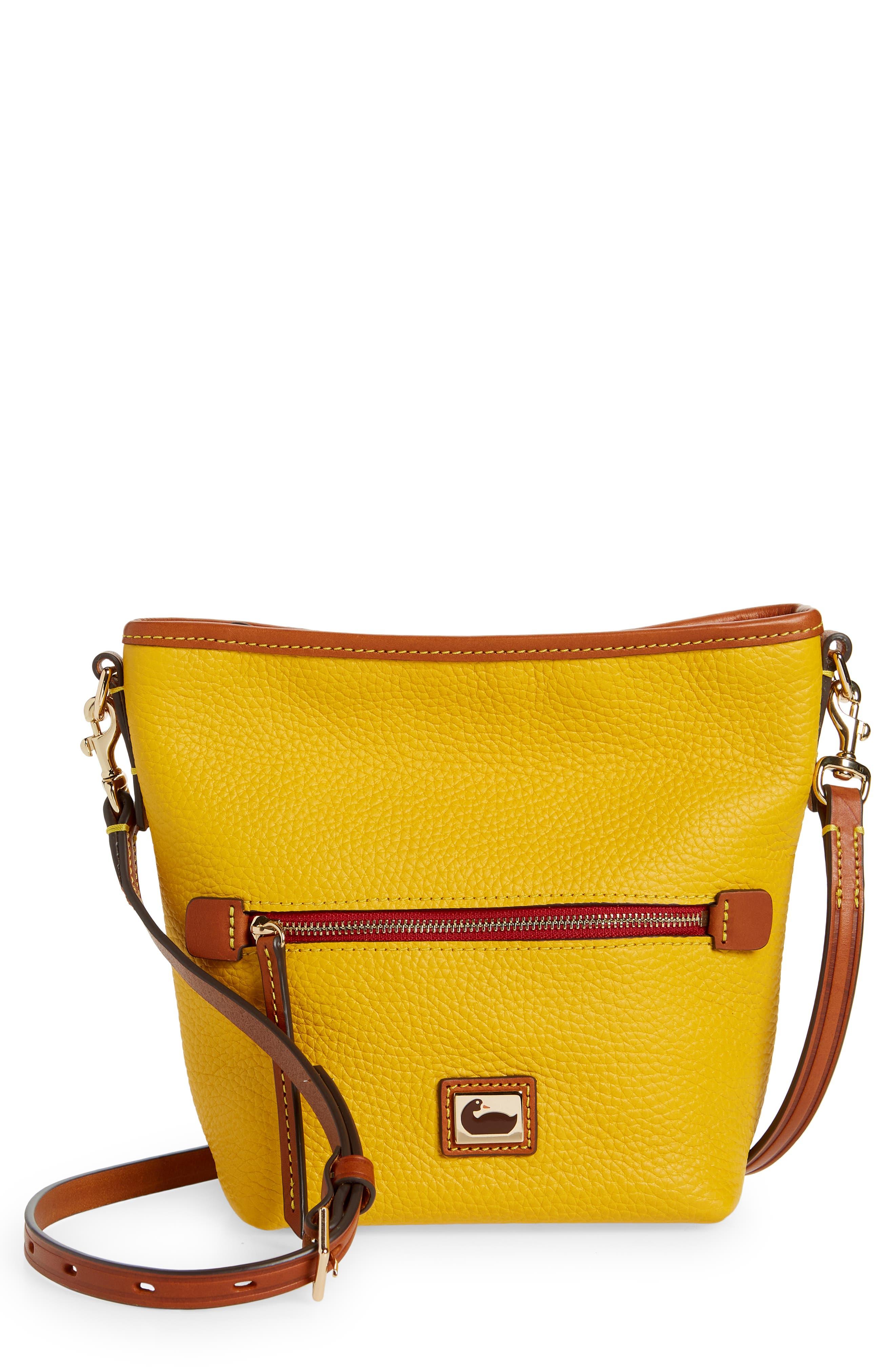 Dooney & Bourke Mini Hobo Crossbody in Yellow Lyst