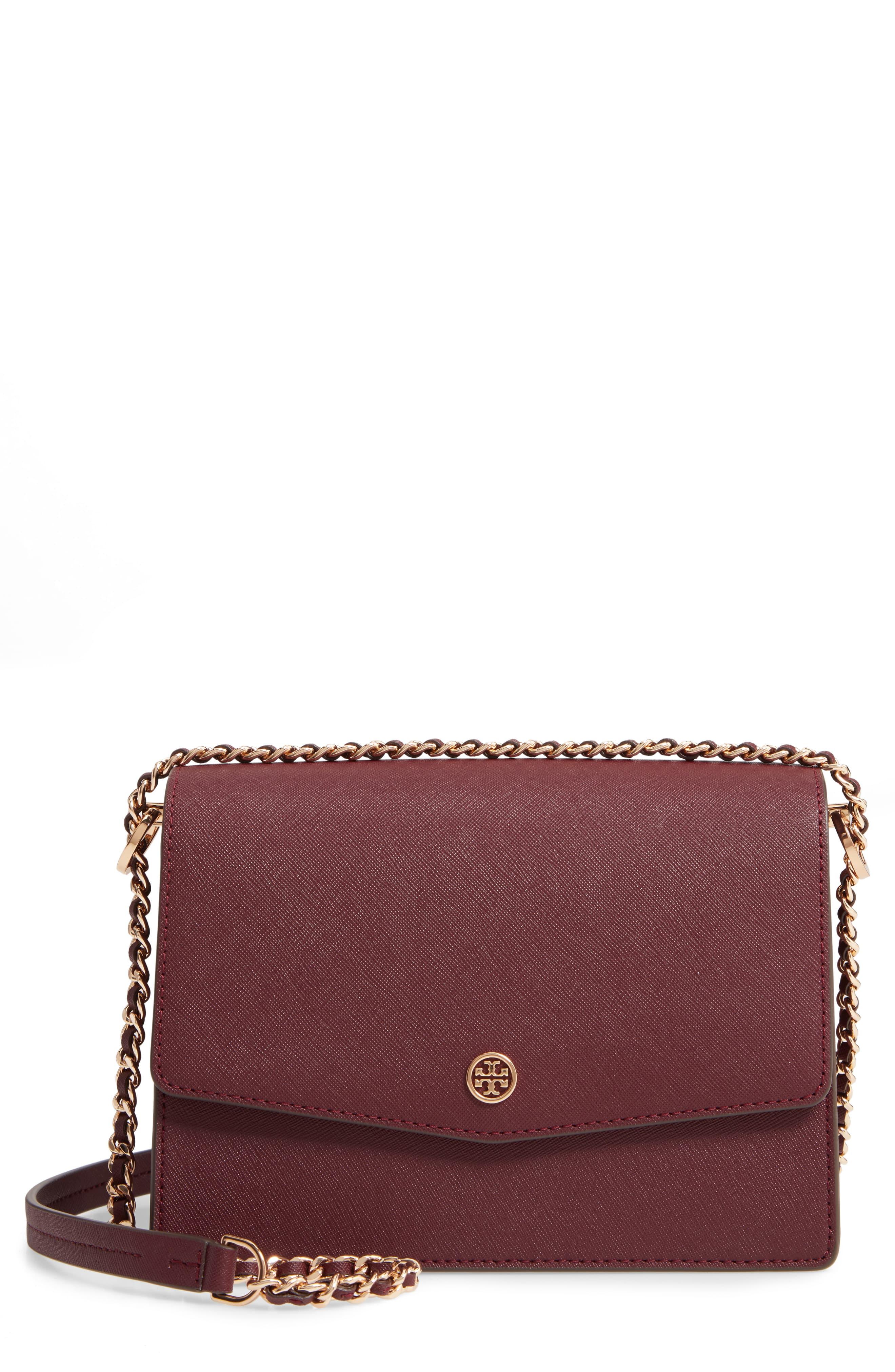 tory burch robinson convertible leather shoulder bag