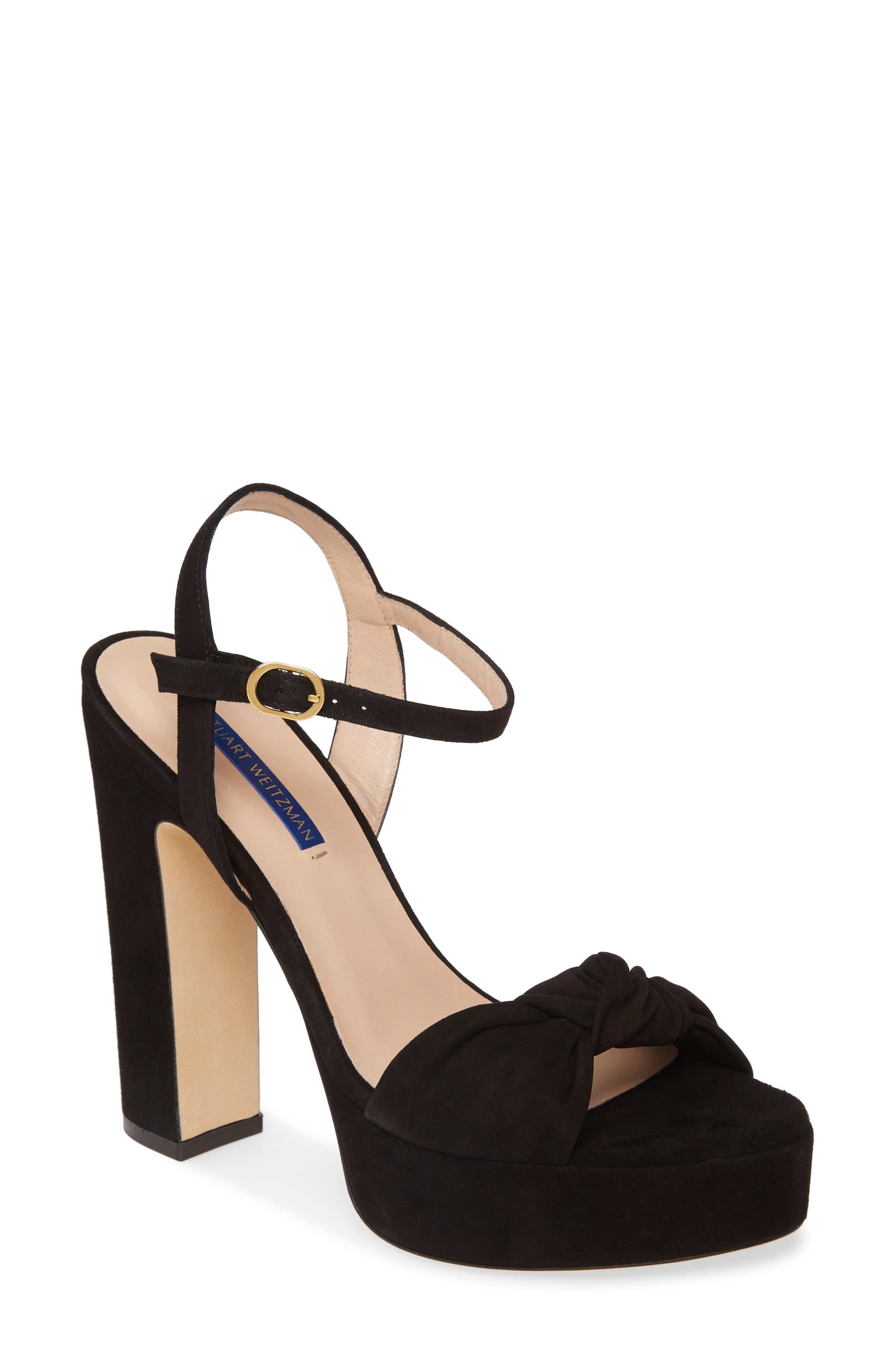 stuart weitzman black flat sandals