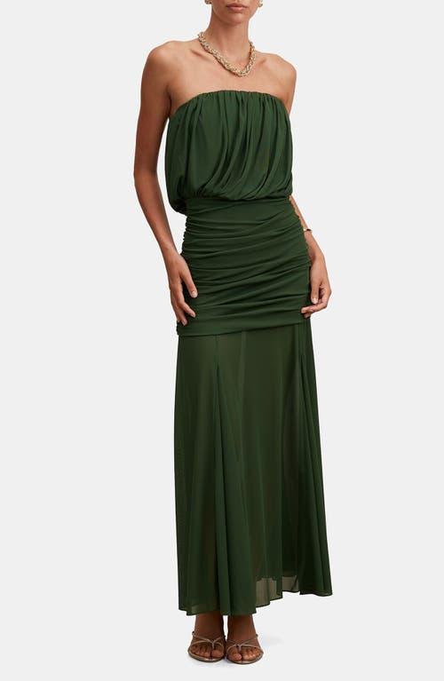 green strapless bandage dress Isabella Bandage Dress