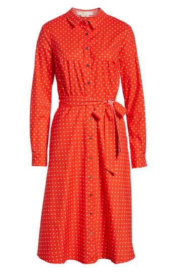 boden red polka dot dress