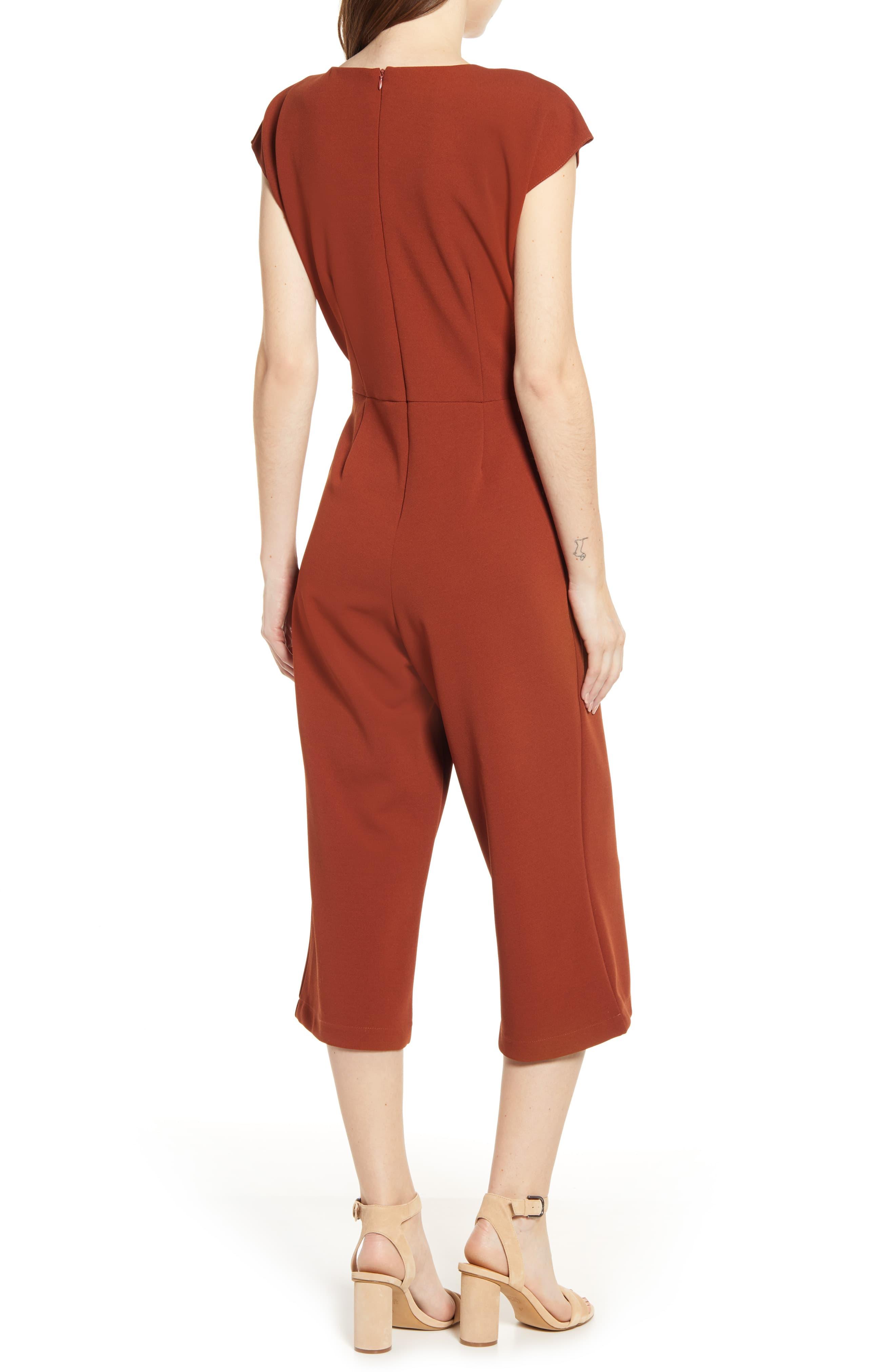 bishop and young front tie jumpsuit