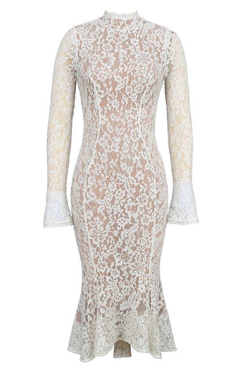 adrianna papell lace dress blush Blush Cap Sleeve Pearly Lace Midi Dress main image 1