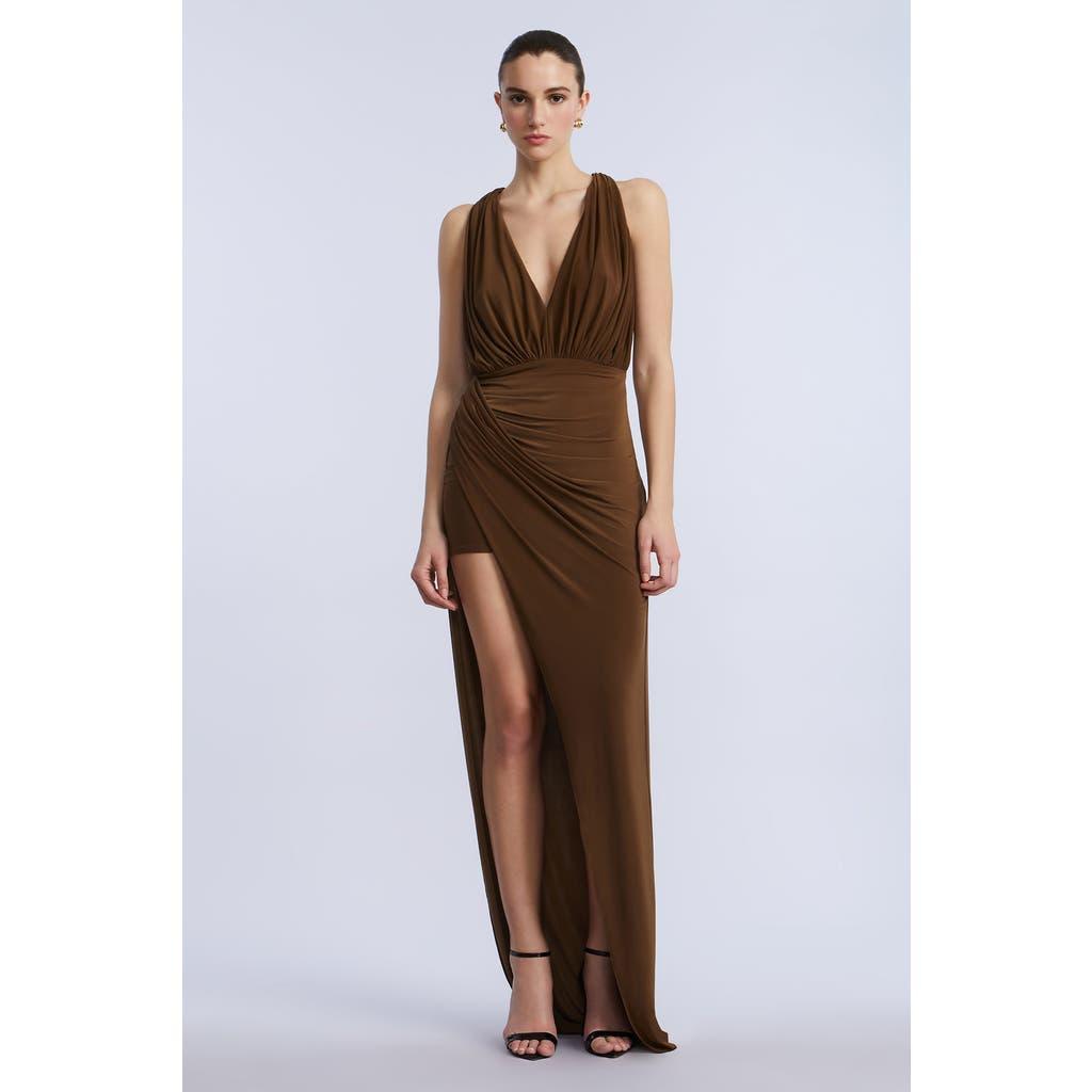chinese dress ladies BCBGMAXAZRIA Floral-Print Faux-Wrap Maxi Dress – Runway Catalog main image 1