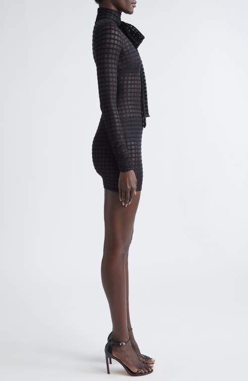 knee length black bodycon dress Crease Ease Black Solid Collared Neck Full Sleeve Bodycon Knee Length main image 1
