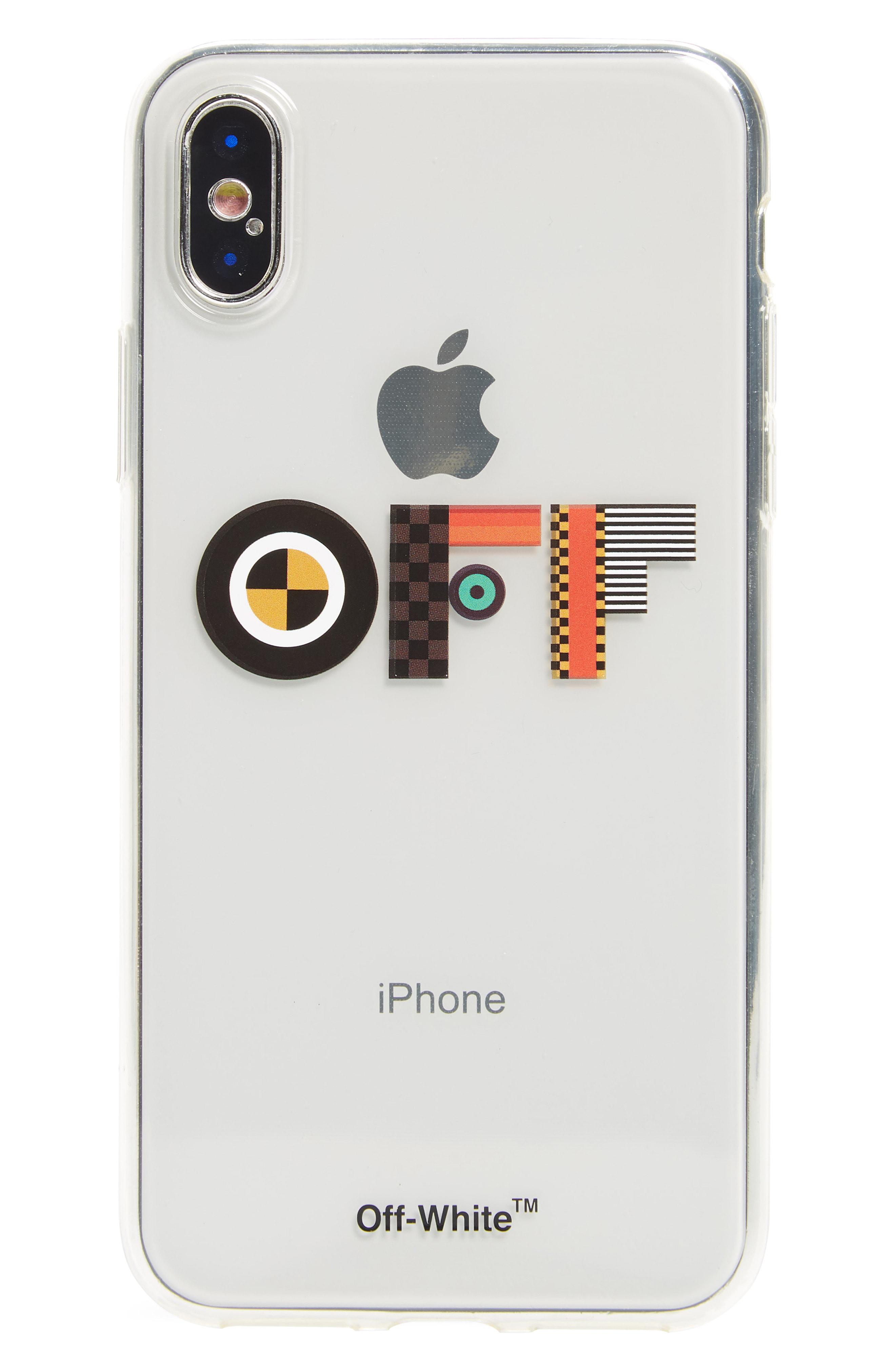 Off White C O Virgil Abloh Flags Iphone X Case In White Lyst Off White C O Virgil Abloh Flags Iphone X Case In White Lyst
