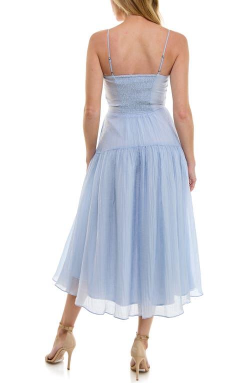 Socialite Fit Flare Corset Maxi Dress in Blue Lyst