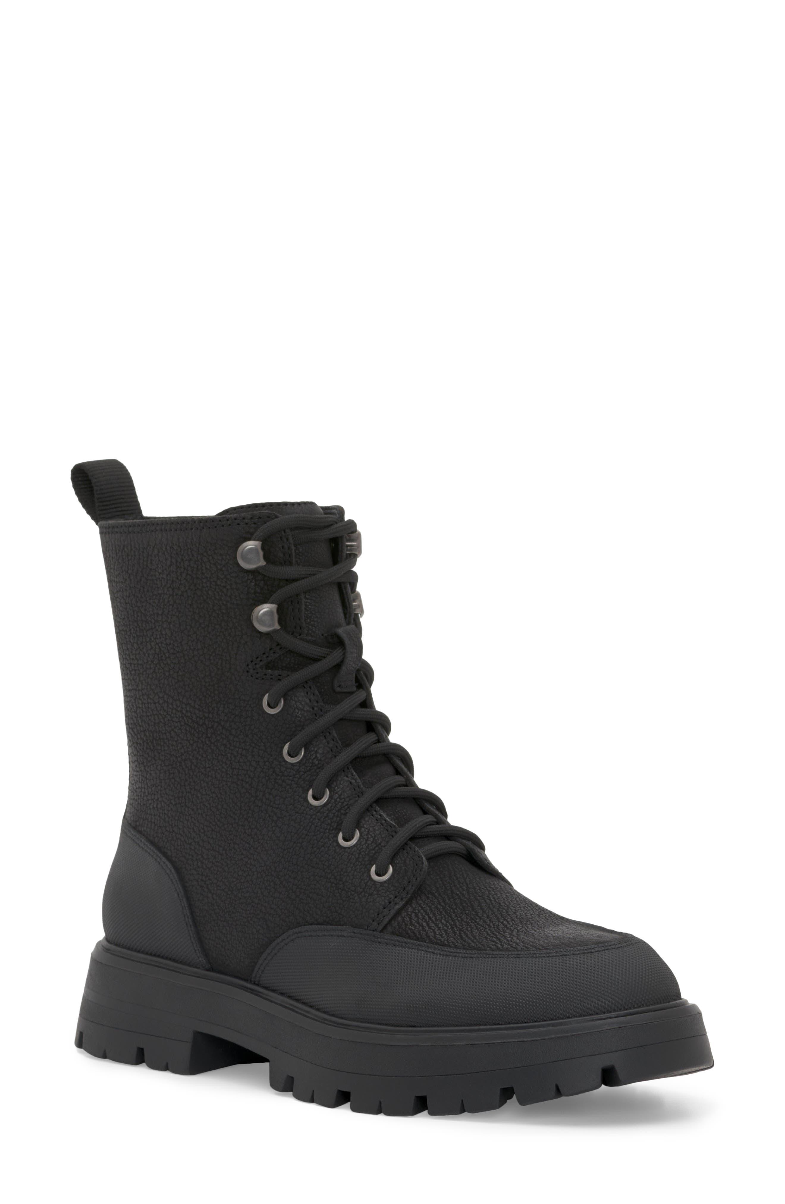 Lucky Brand Aribelly Combat Boot in Black | Lyst