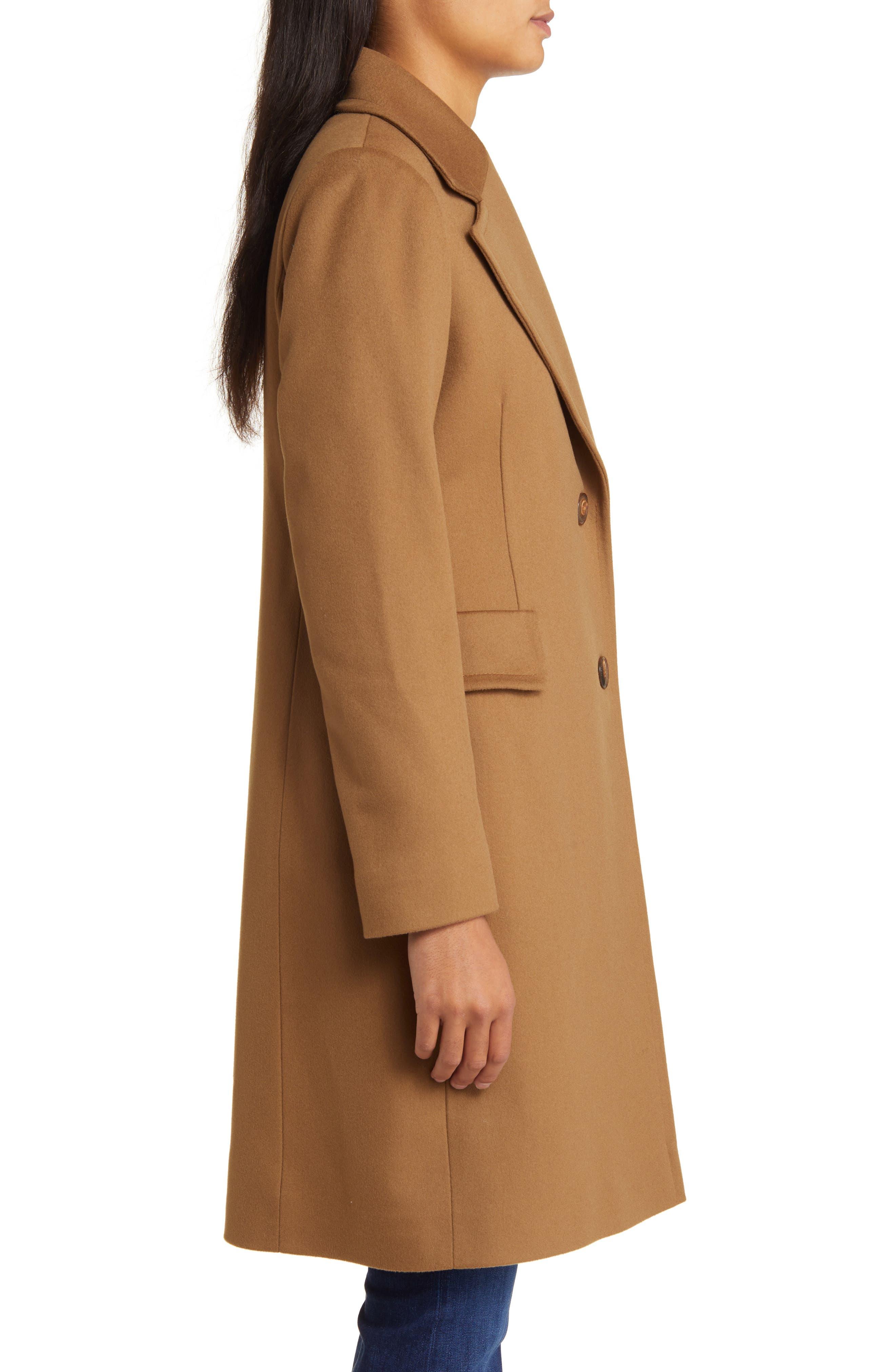 Fleurette Reed Italian Wool Coat in Brown Lyst