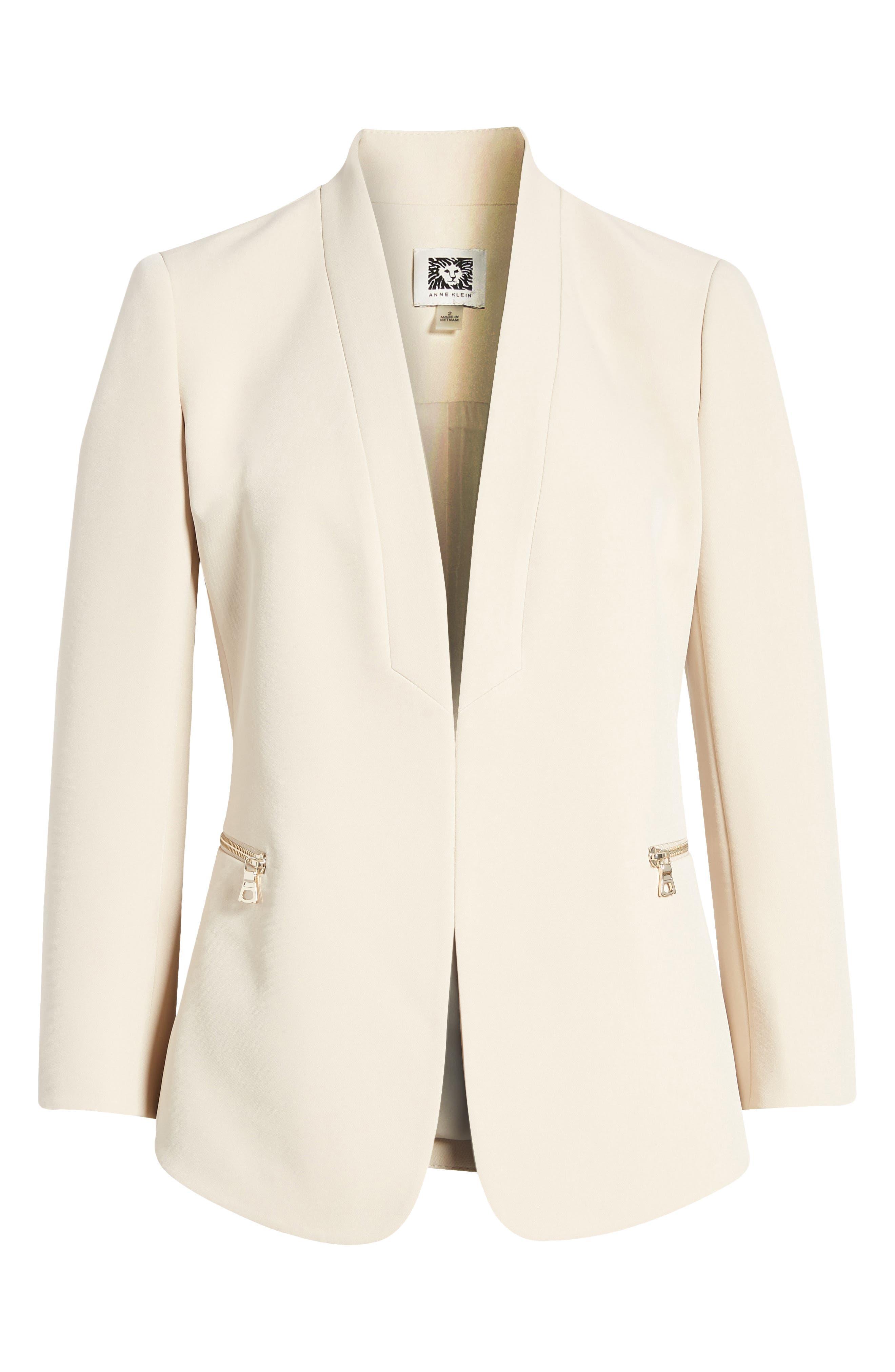 Anne klein open front blazer top