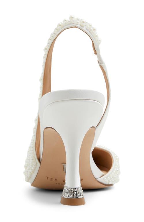 Ted Baker Ari Imitation Pearl Slingback Half D'Orsay Pointed Toe
