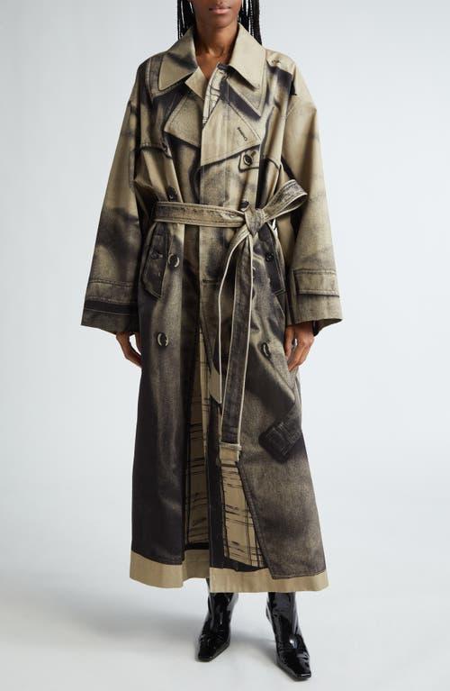 Jean Paul Gaultier The Trompe L Oeil Oversize Cotton Trench Coat Lyst