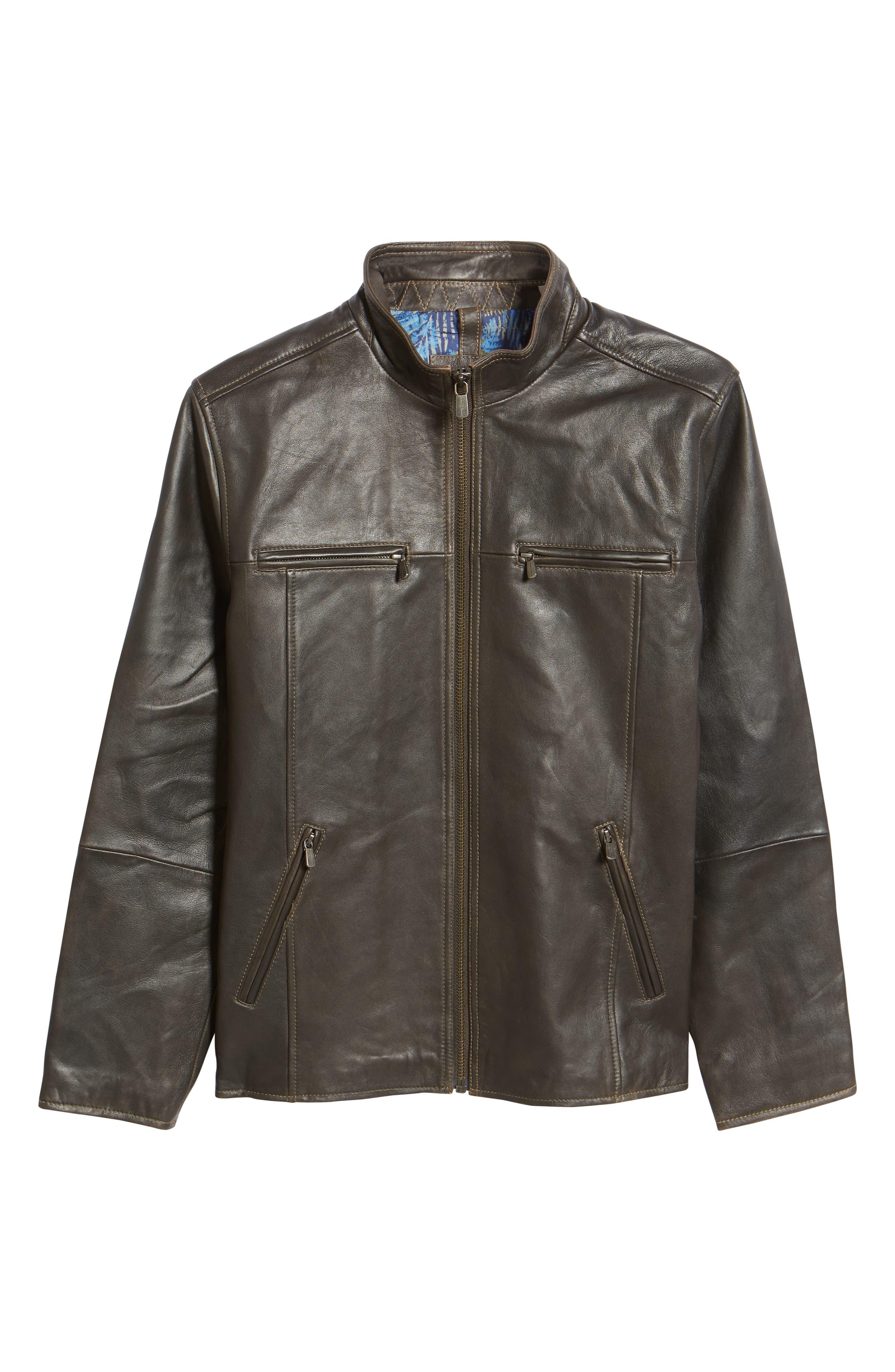 Tommy bahama leather hot sale jacket