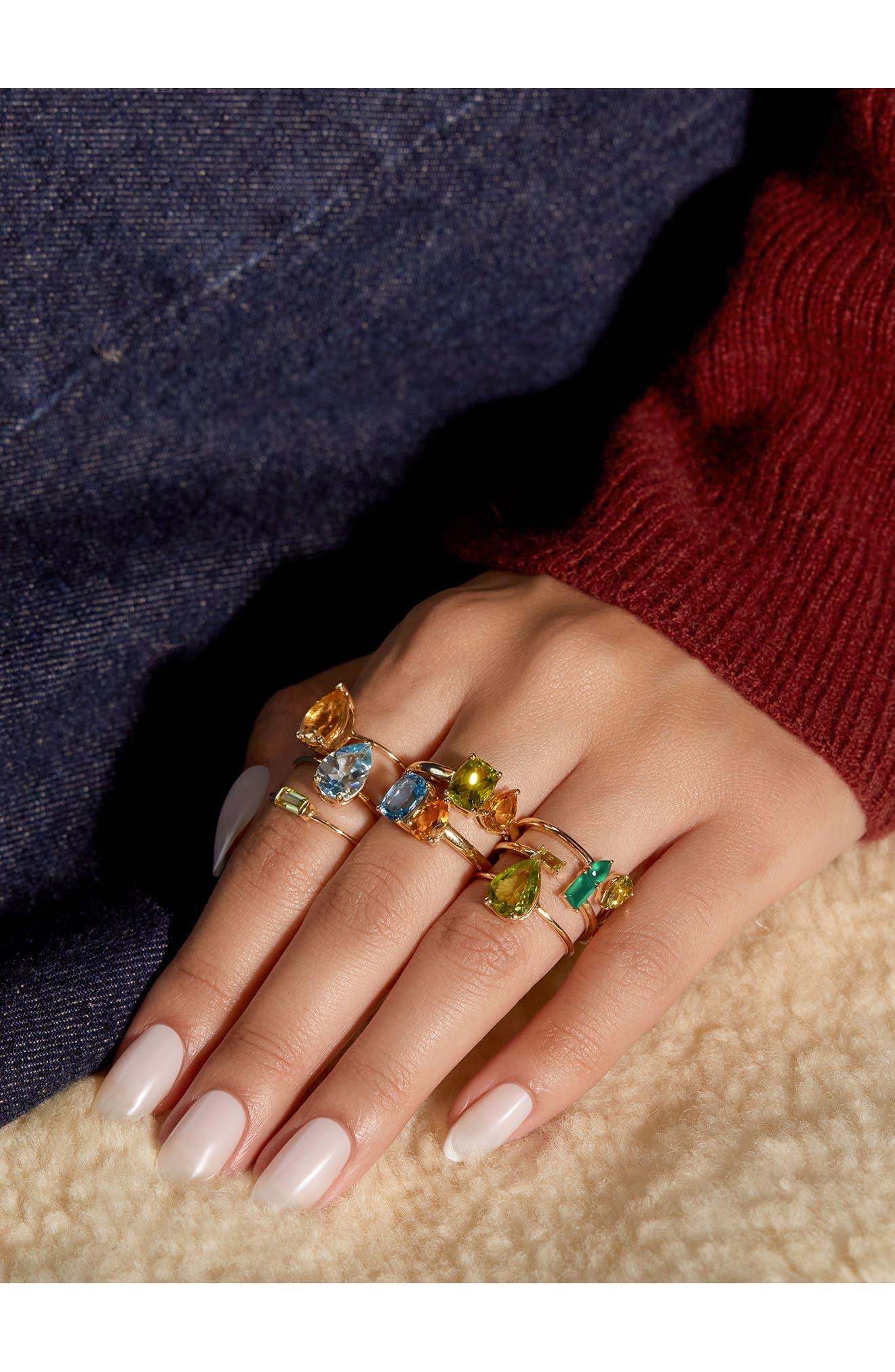 Bony Levy 14k Gold Citrine Peridot Statement Ring in Metallic Lyst