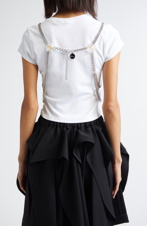Noir Kei Ninomiya Beaded Floral Chain Harness in Metallic | Lyst