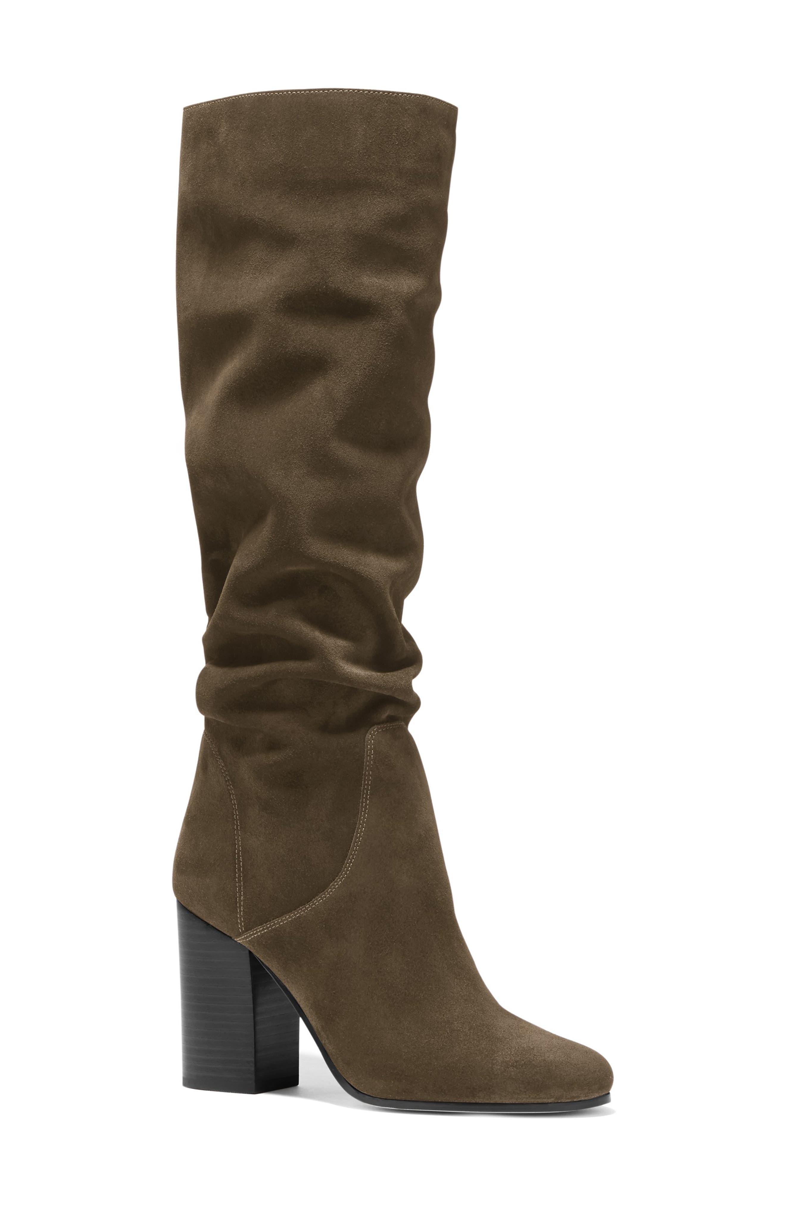 MICHAEL Michael Kors Leigh Knee High Boot in Brown | Lyst