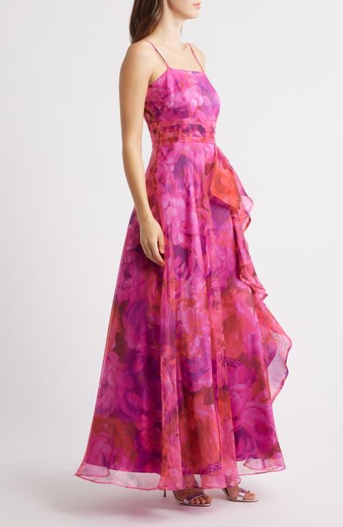 Eliza J Organza A-Line Dress in Pink | Lyst