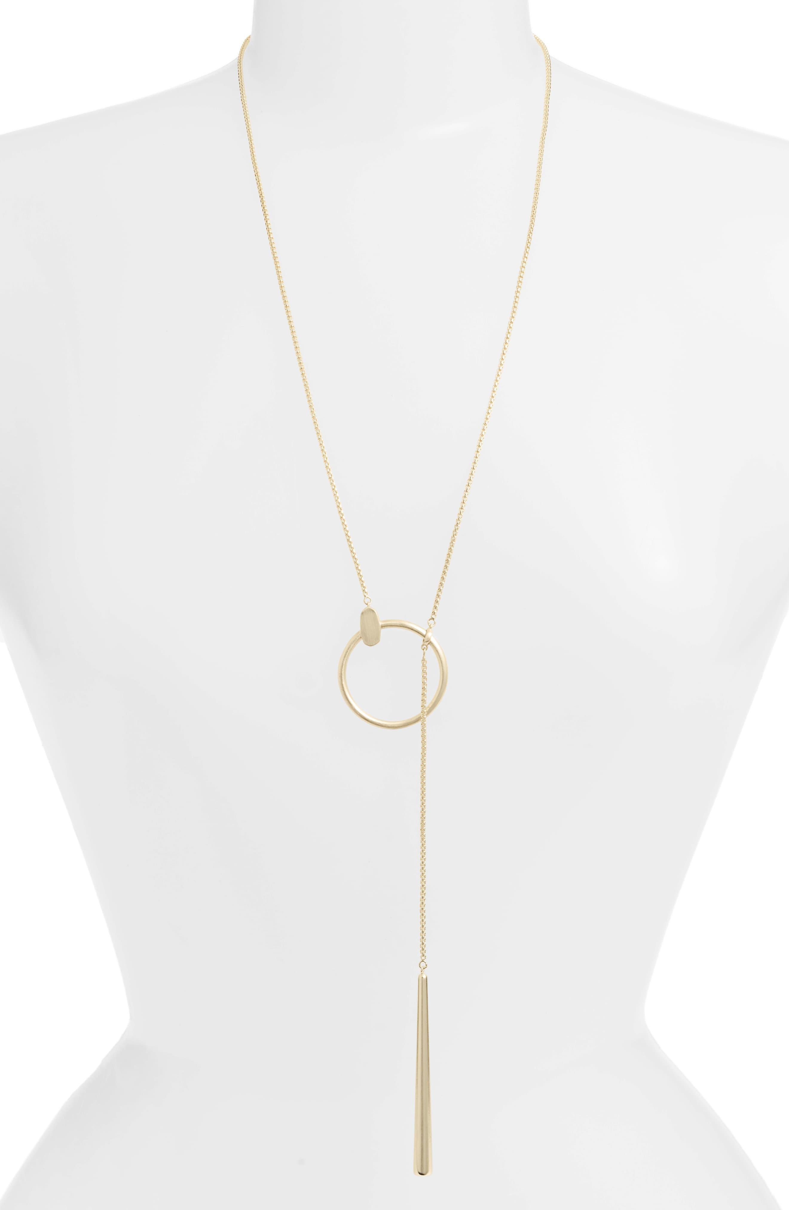 Kendra Scott Tegan Slider Necklace in Gold (Metallic) - Save 20% - Lyst