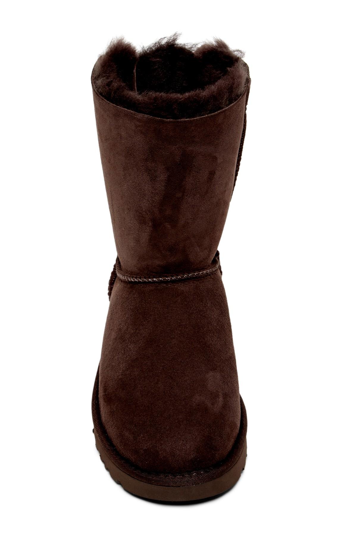 ugg genuine twinface sheepskin & shearling bailey bow corduroy boot