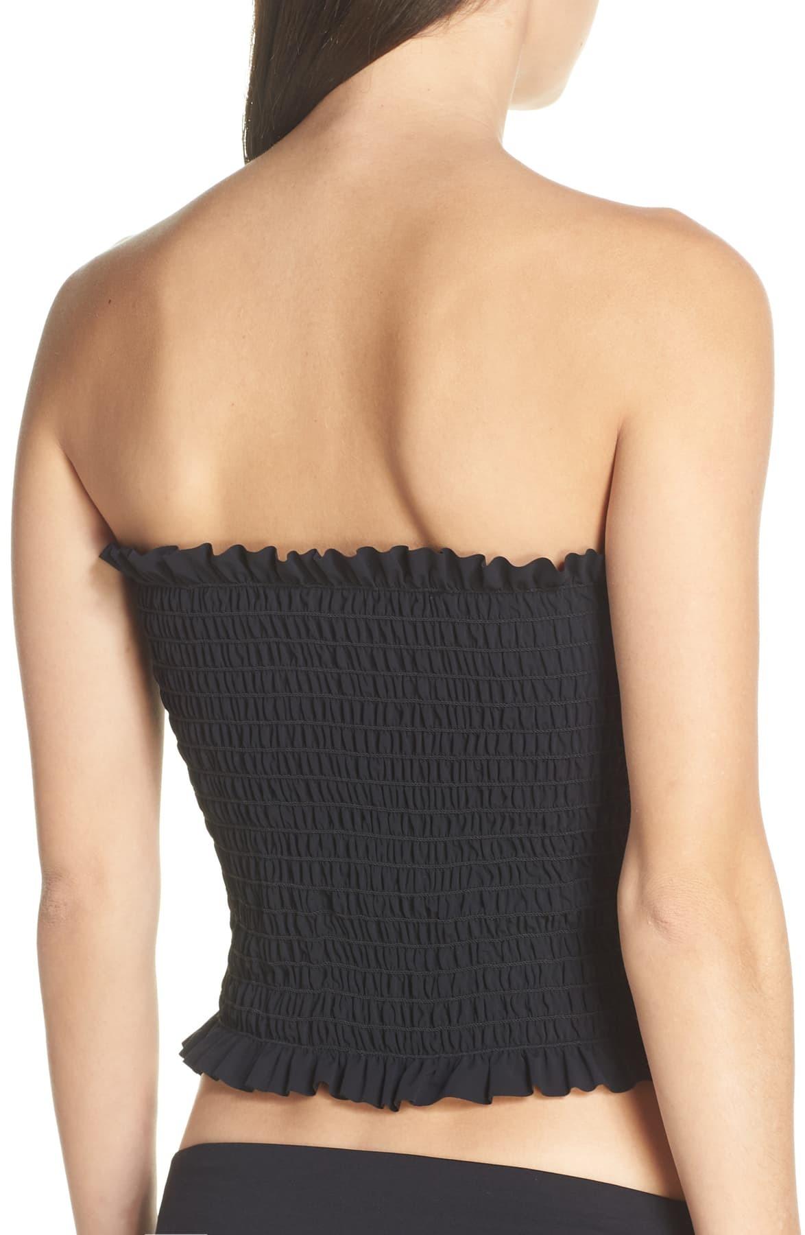 tory burch smocked tube top