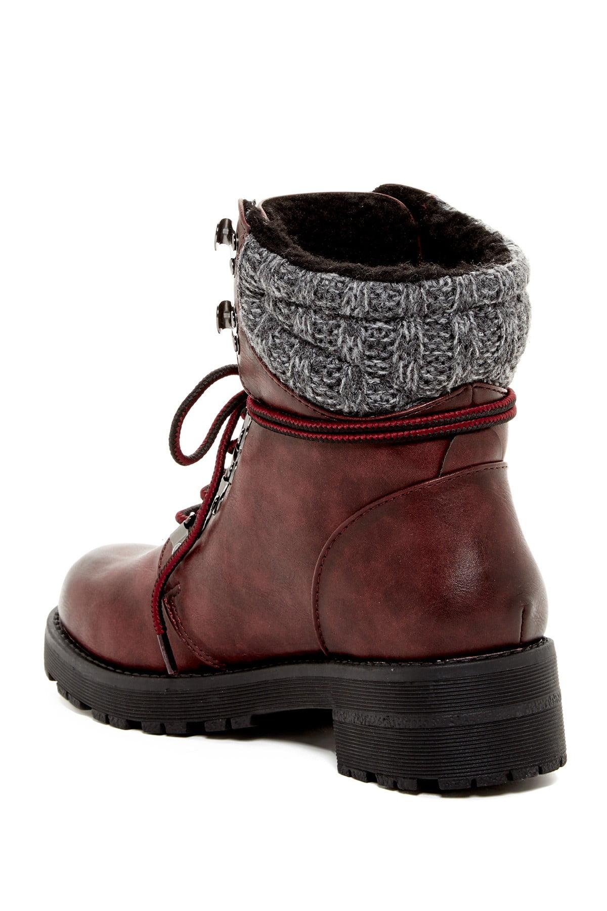 mia maylynn shearling trim boot
