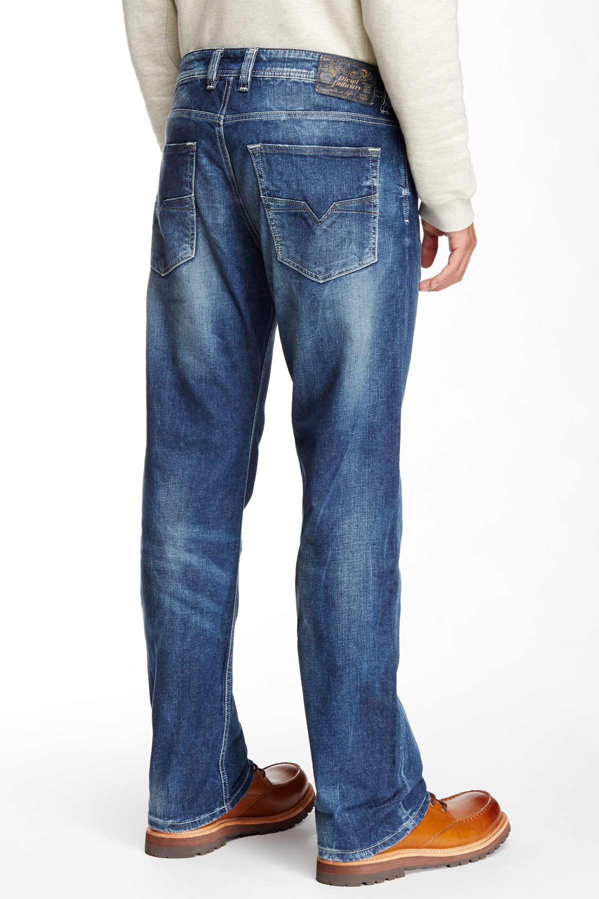DIESEL Cotton Larkee Relaxed Comfort Straight Jean in Denim (Blue) for Men  - Lyst